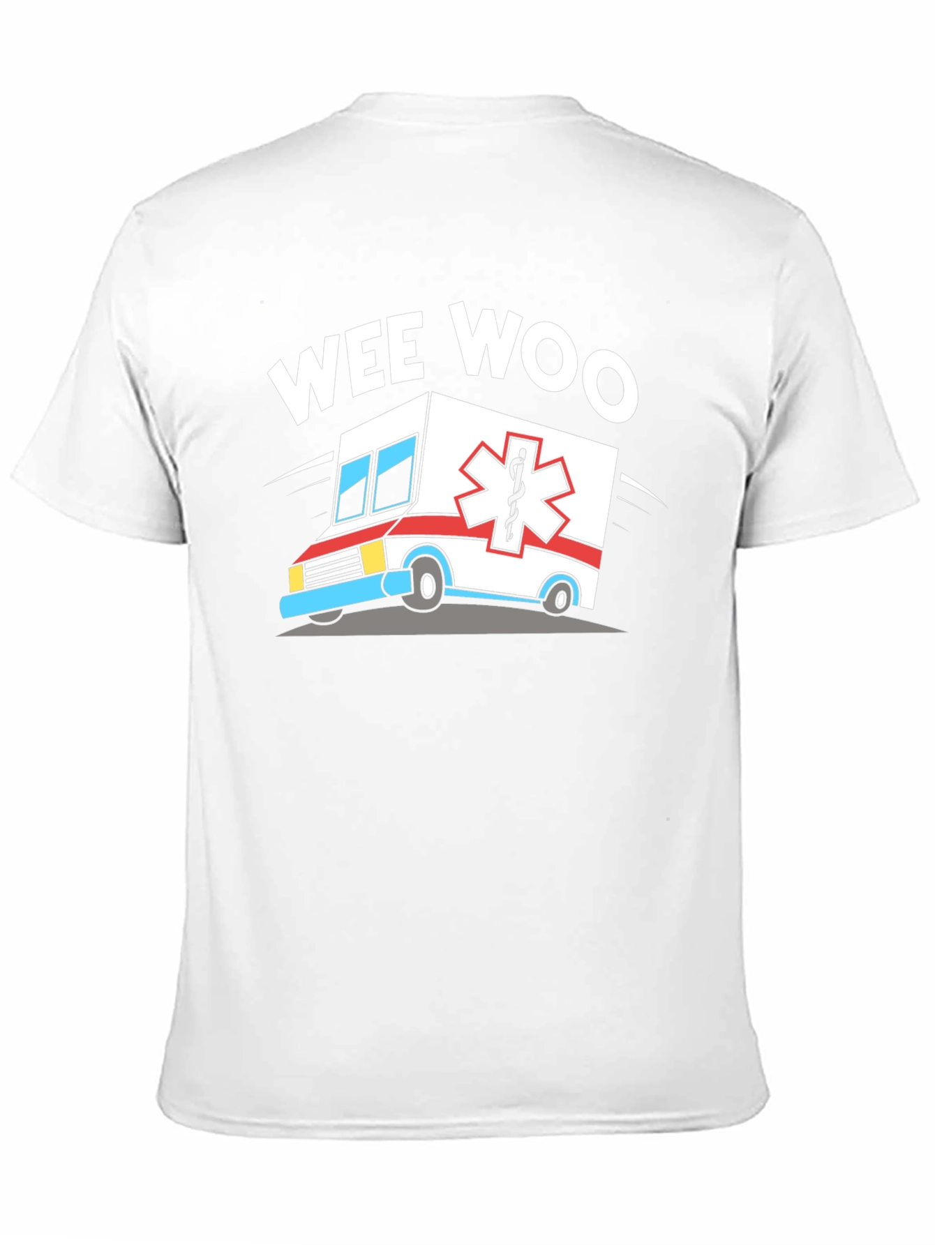 Black Wee Woo Ambulance Graphic Tee - Black T-Shirt view 11