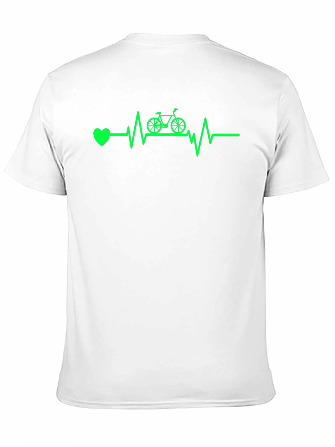 Black Cycling Heartbeat T-Shirt - Black view 11