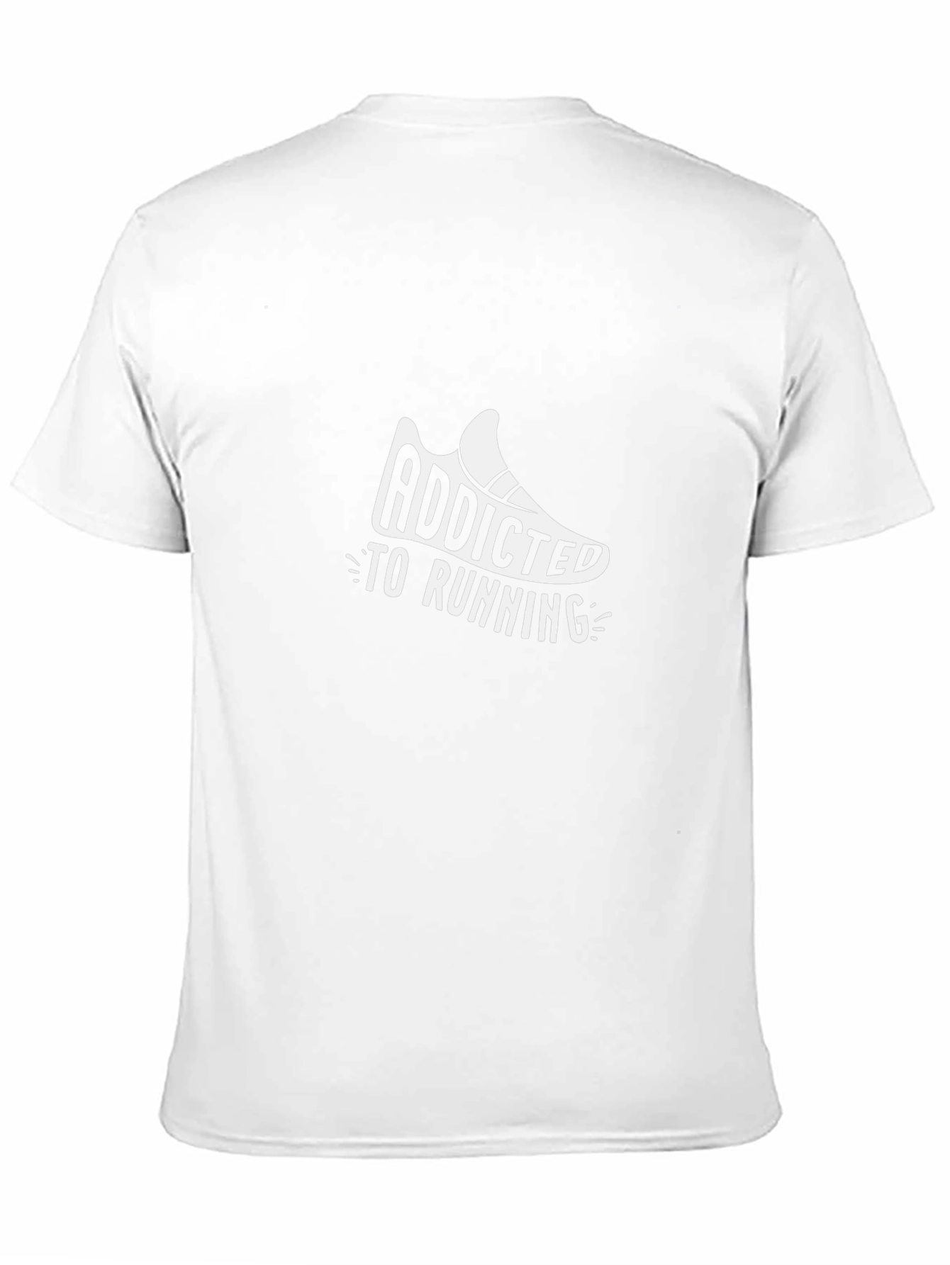 Black Addicted To Running T-Shirt, Fitness Tee view 11