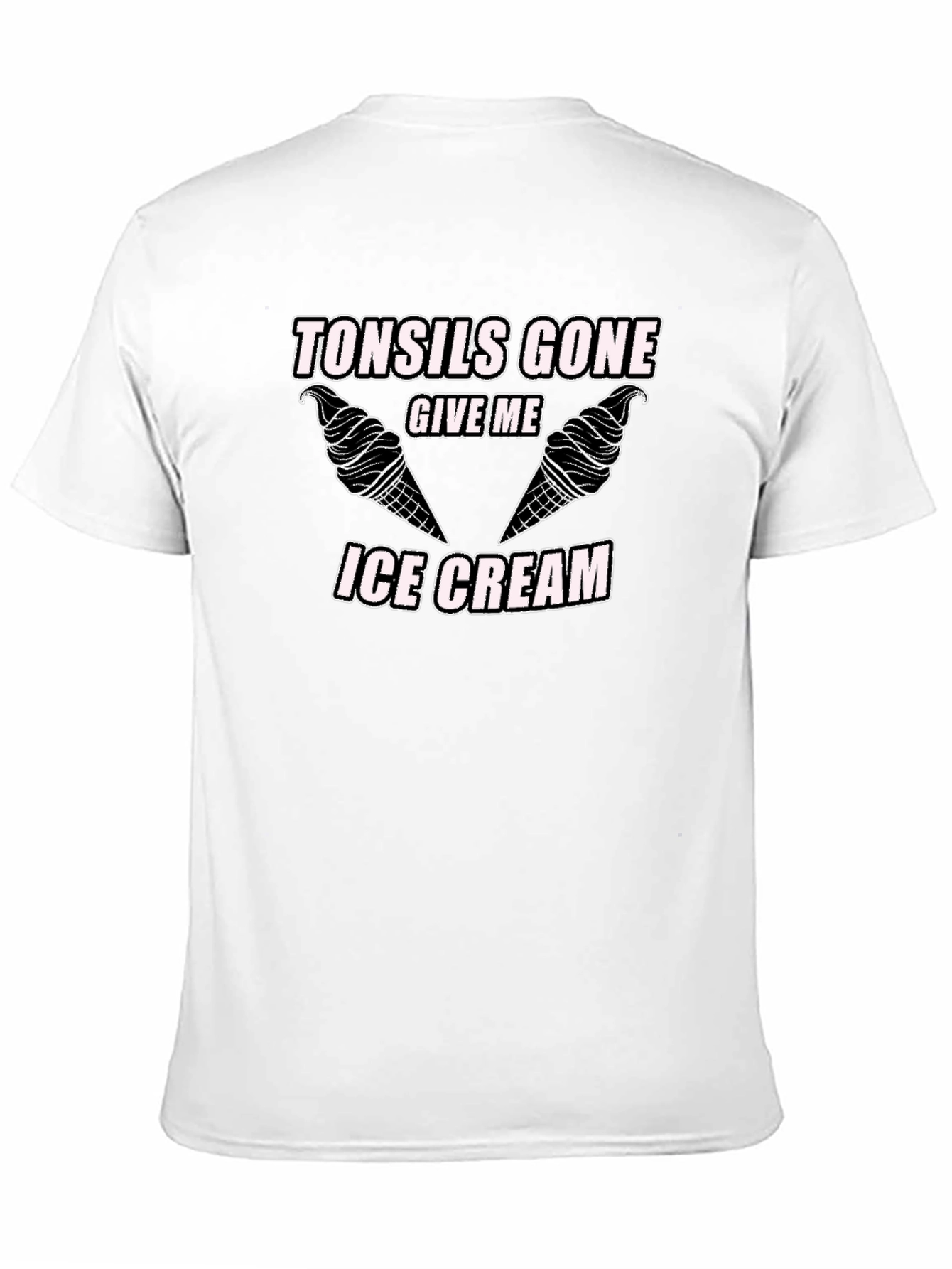 Black Tonsils Gone Ice Cream Graphic T-Shirt view 11