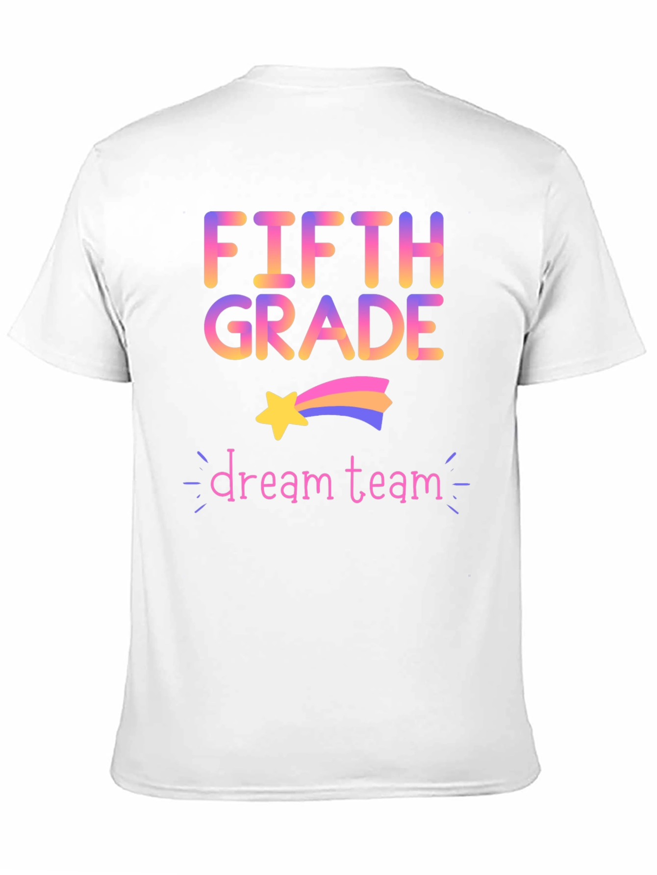 Black Fifth Grade Dream Team Black T-Shirt view 11