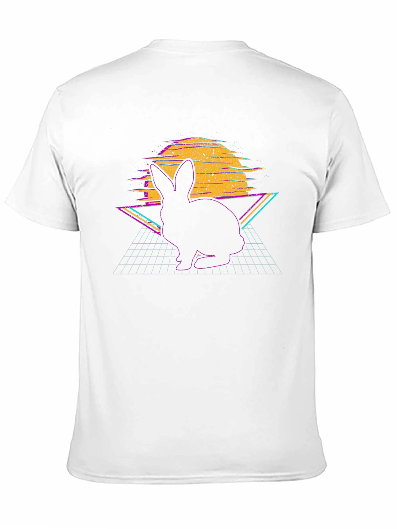 Retro Rabbit T-Shirt - Vaporwave Bunny Design - 11