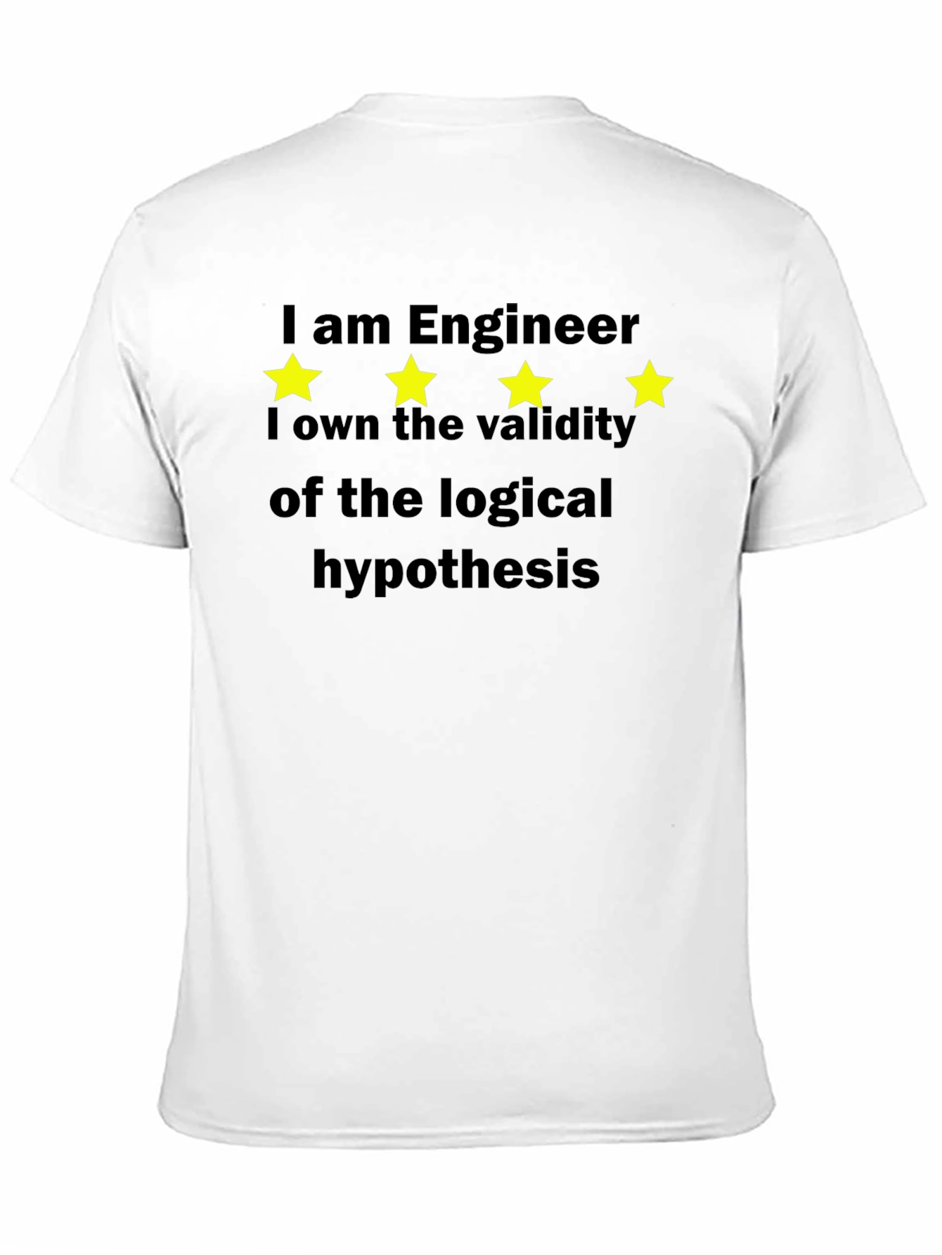 Black Engineer Hypothesis Graphic Tee - Black view 11
