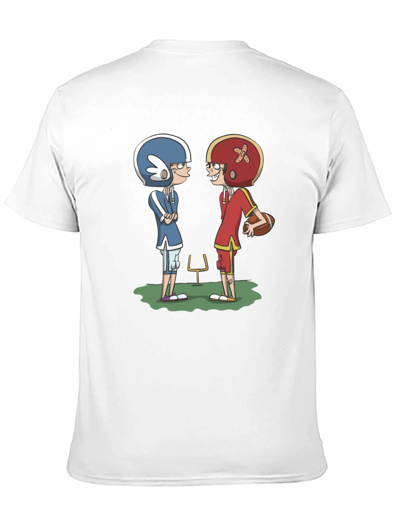 Black Cartoon Football T-Shirt view 11