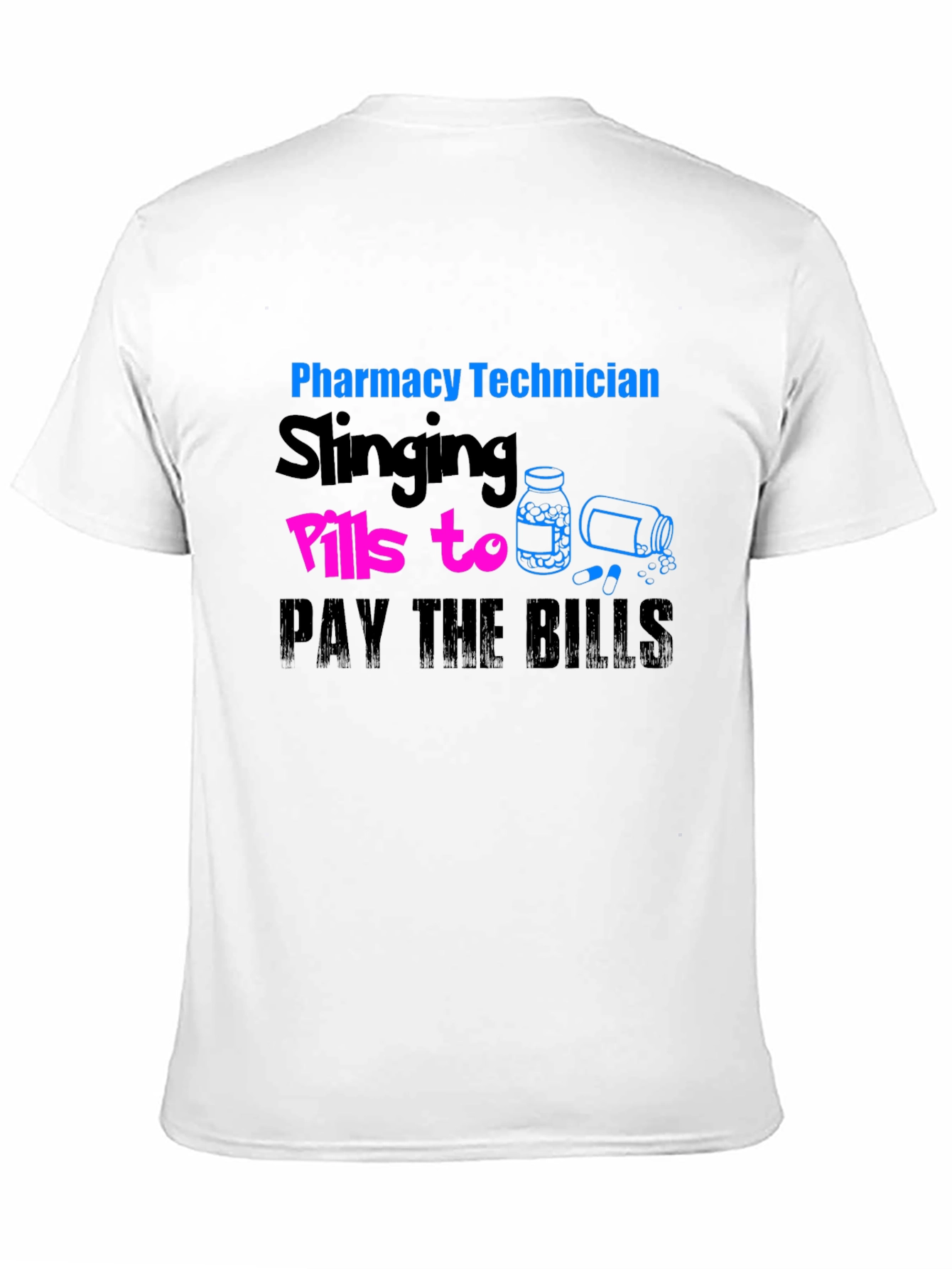 Black Pharmacy Technician Slings Pills T-Shirt view 11