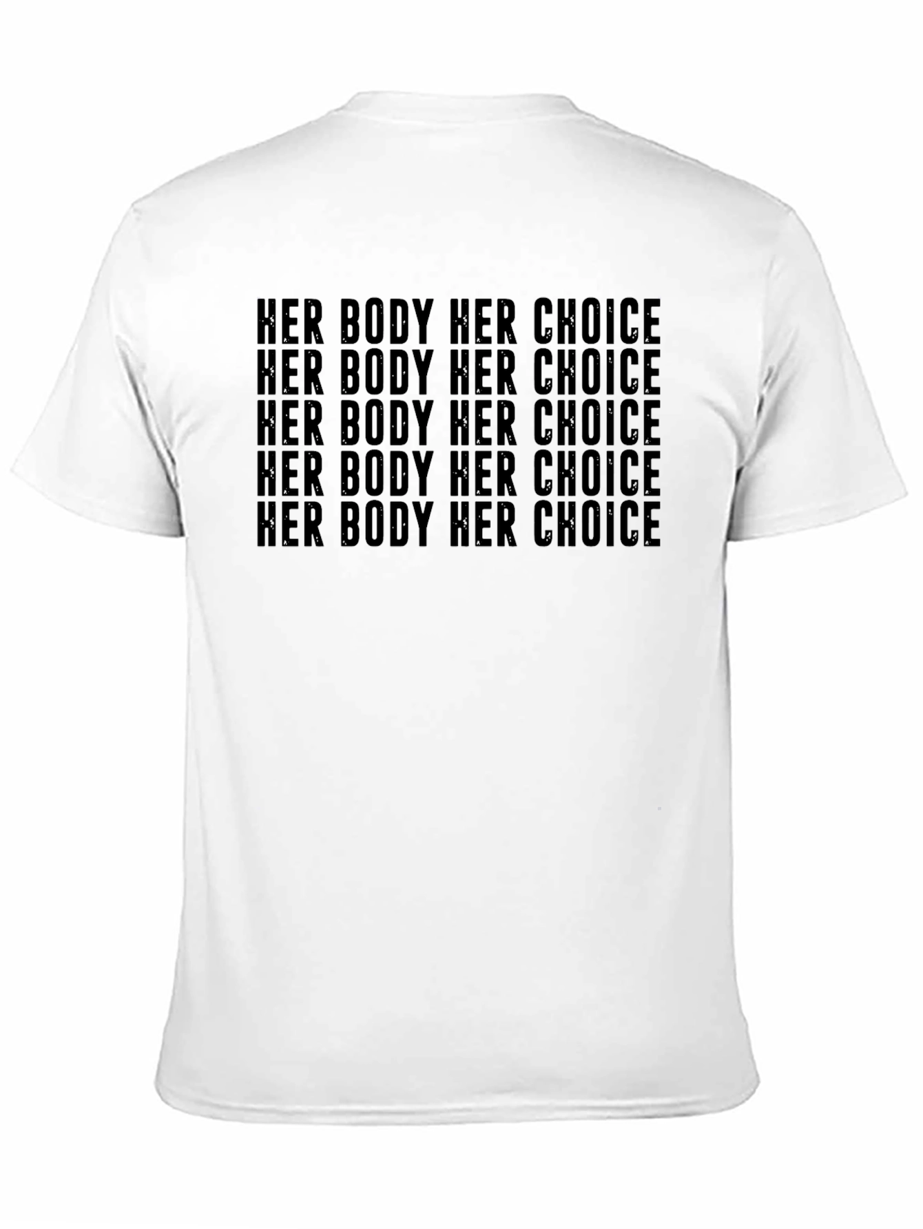 Black Her Body Her Choice Tee - Pro Choice T-Shirt view 11