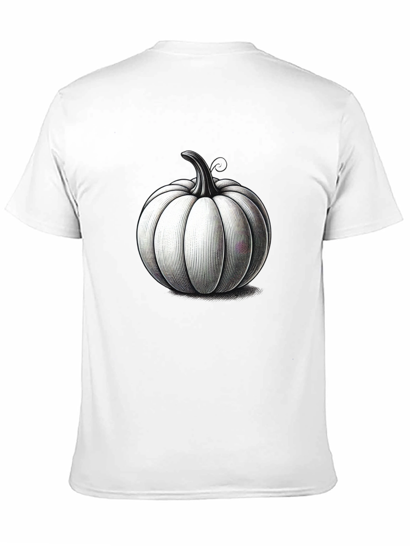 Black Black T-Shirt with Pumpkin Design view 11