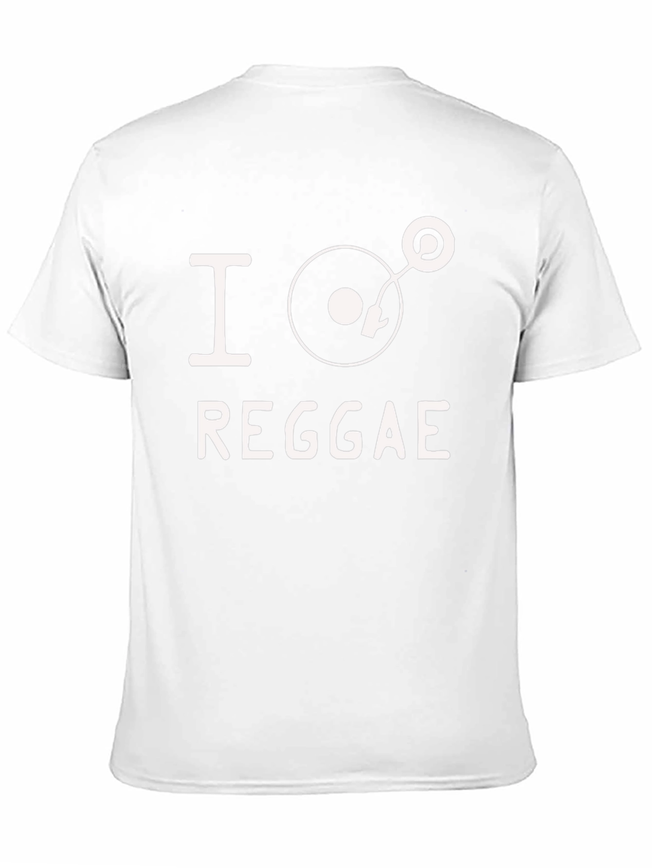 Black I Love Reggae Black T-Shirt view 11