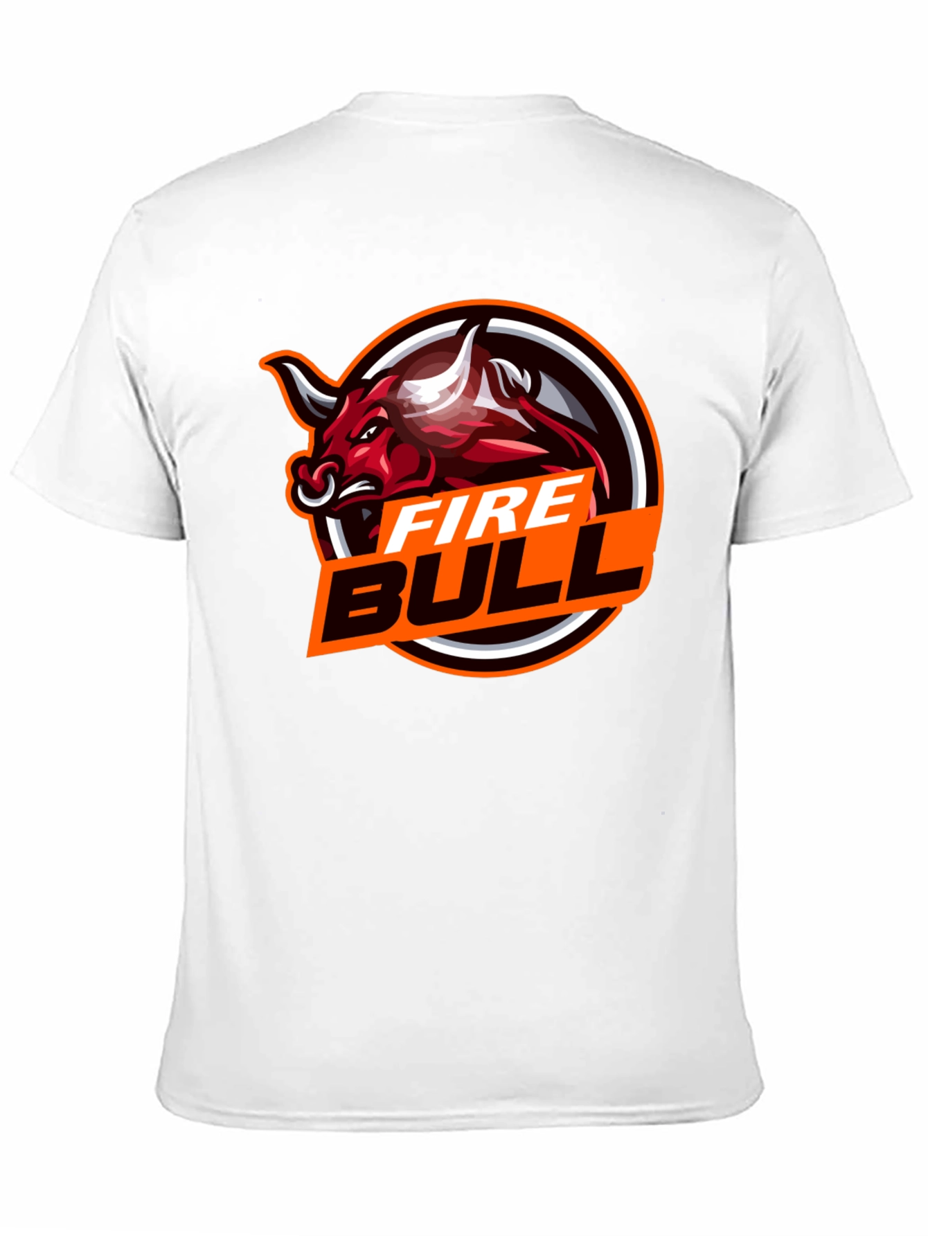 Black Fire Bull Graphic Tee - Black Cotton T-Shirt view 11