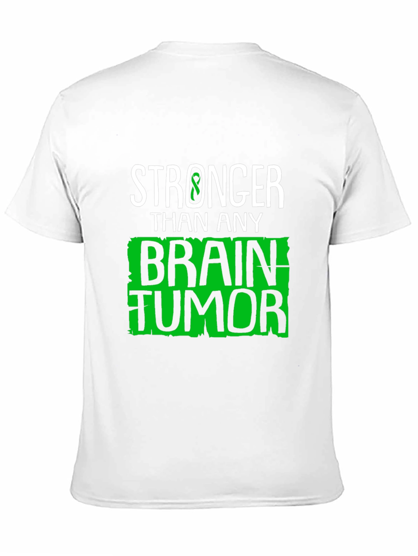 Black Stronger Than Any Brain Tumor Awareness T-Shirt view 11