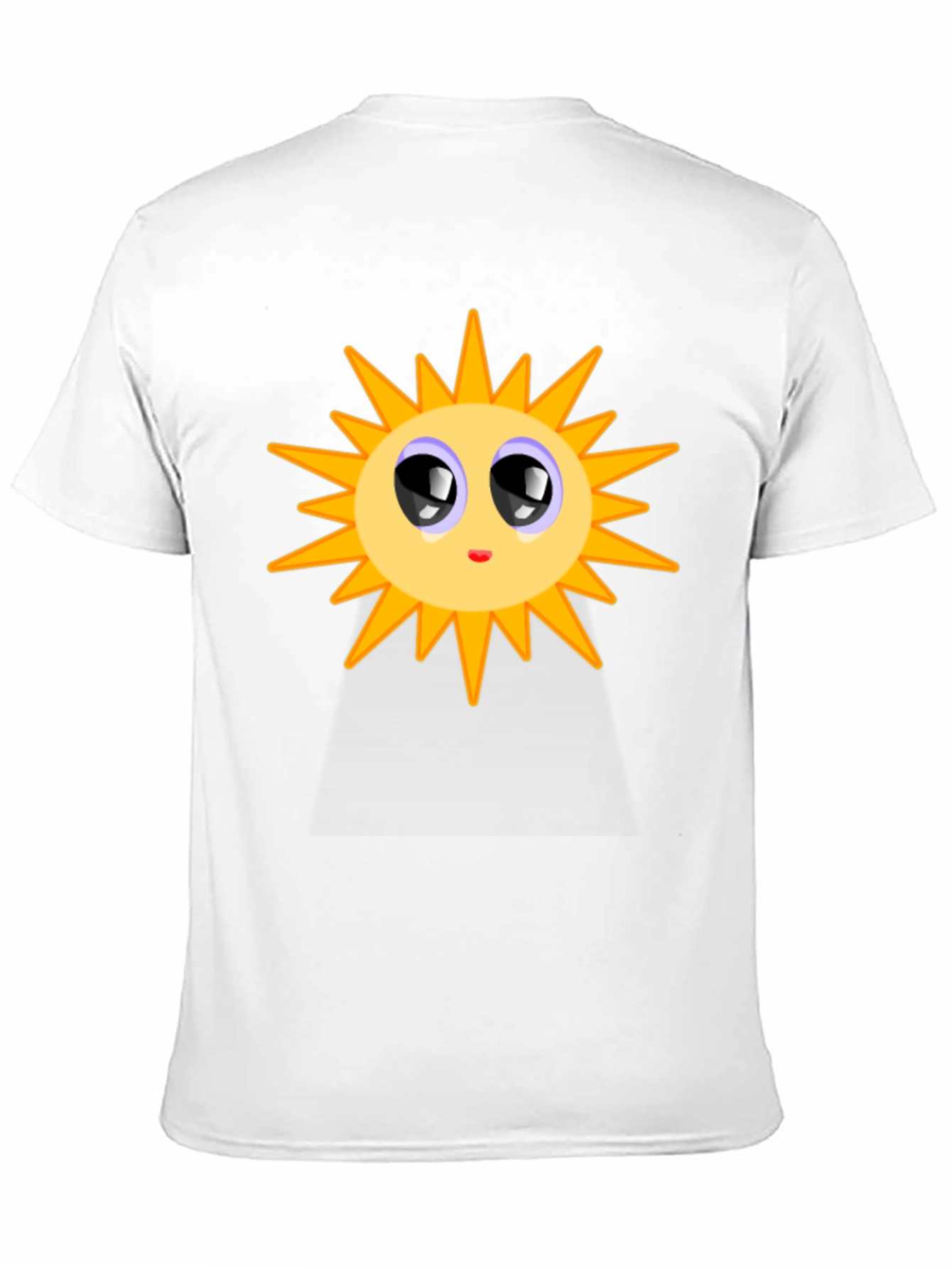 Black Cute Sun Graphic T-Shirt - Black Cotton Blend view 11