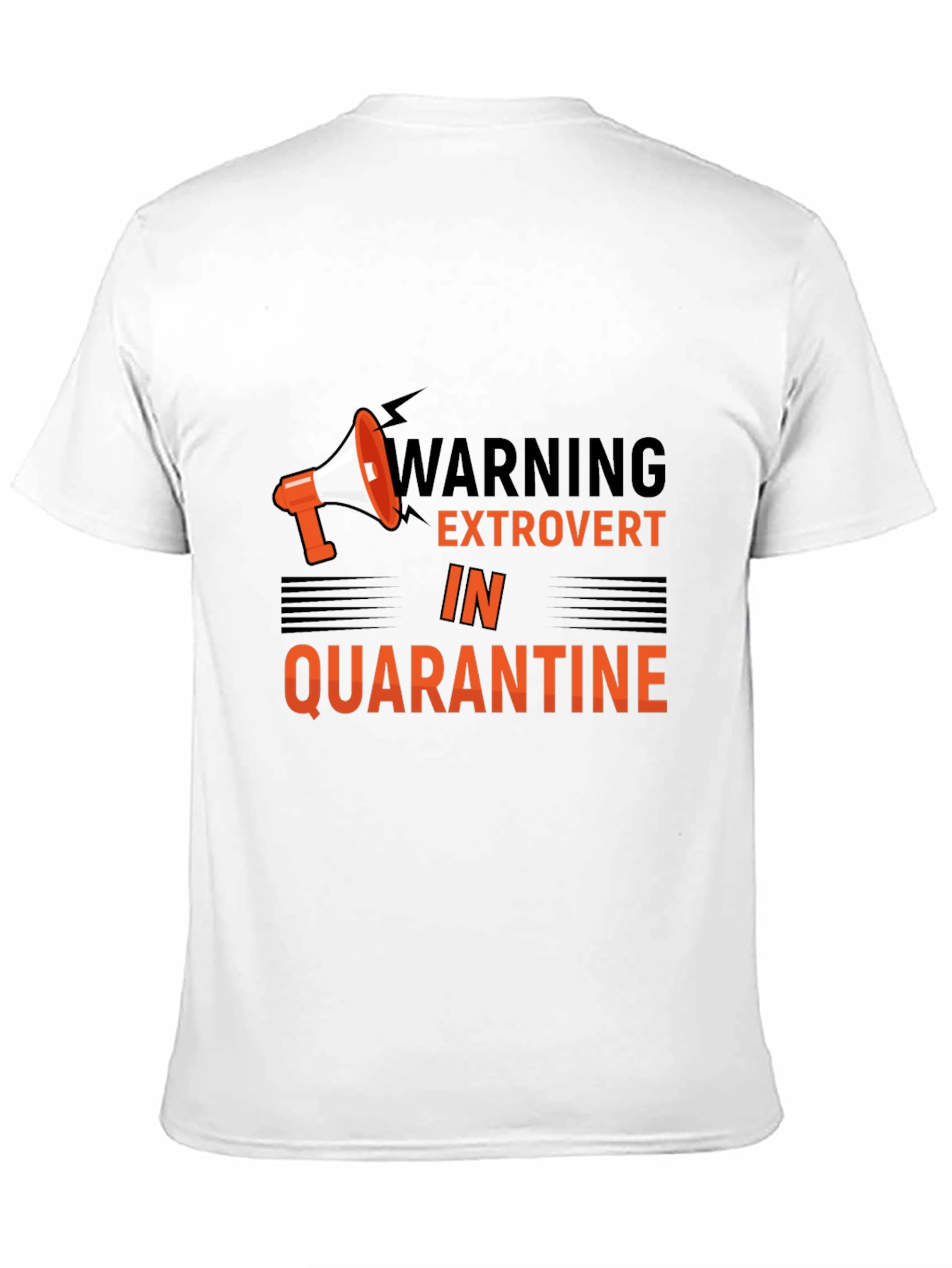 Black Extrovert in Quarantine Graphic Tee view 11