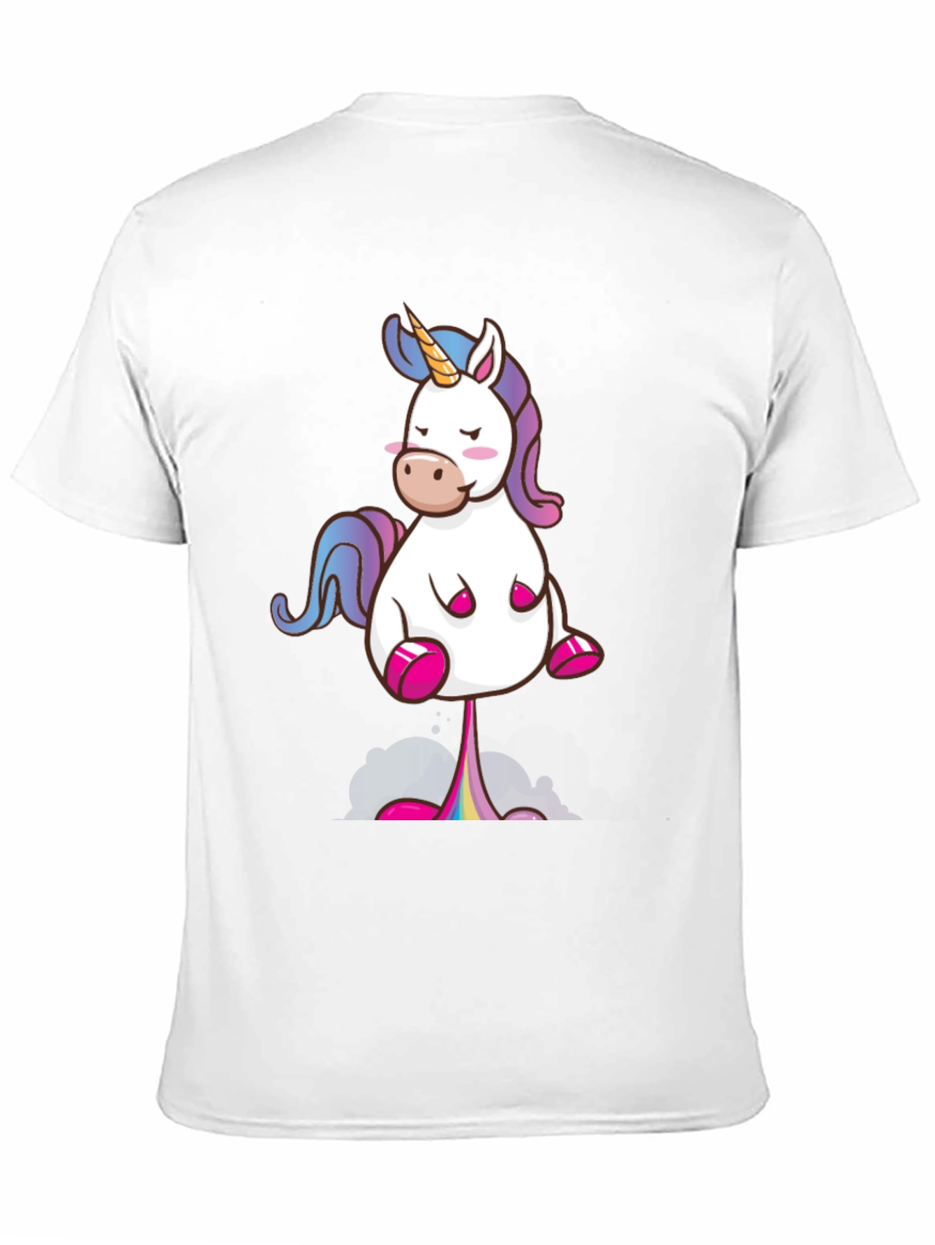 Black Funny Unicorn T-Shirt - Rainbow Poop Tee view 11