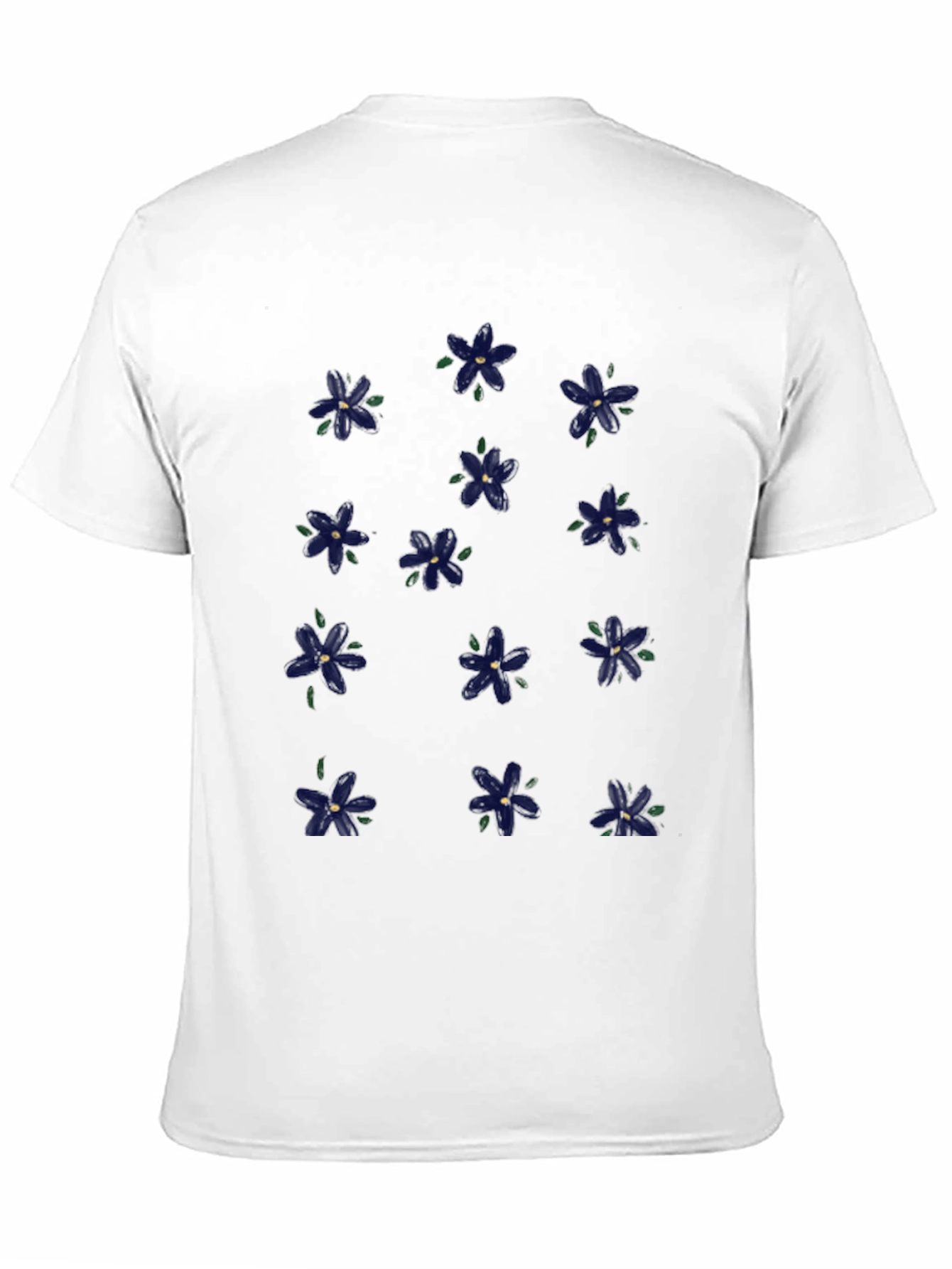 Black Floral Print Black T-Shirt view 11