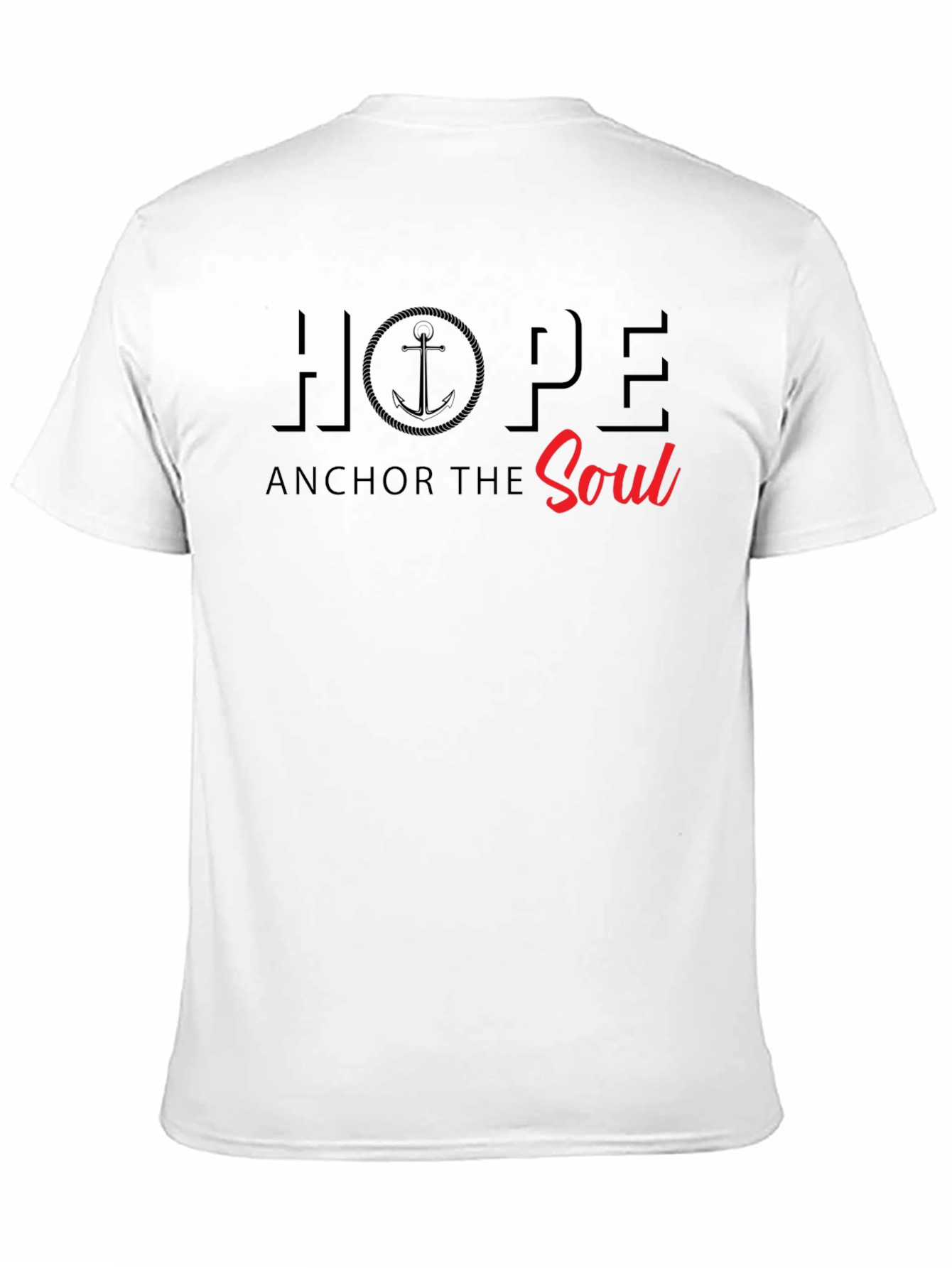 Black Hope Anchor the Soul Graphic T-Shirt view 11