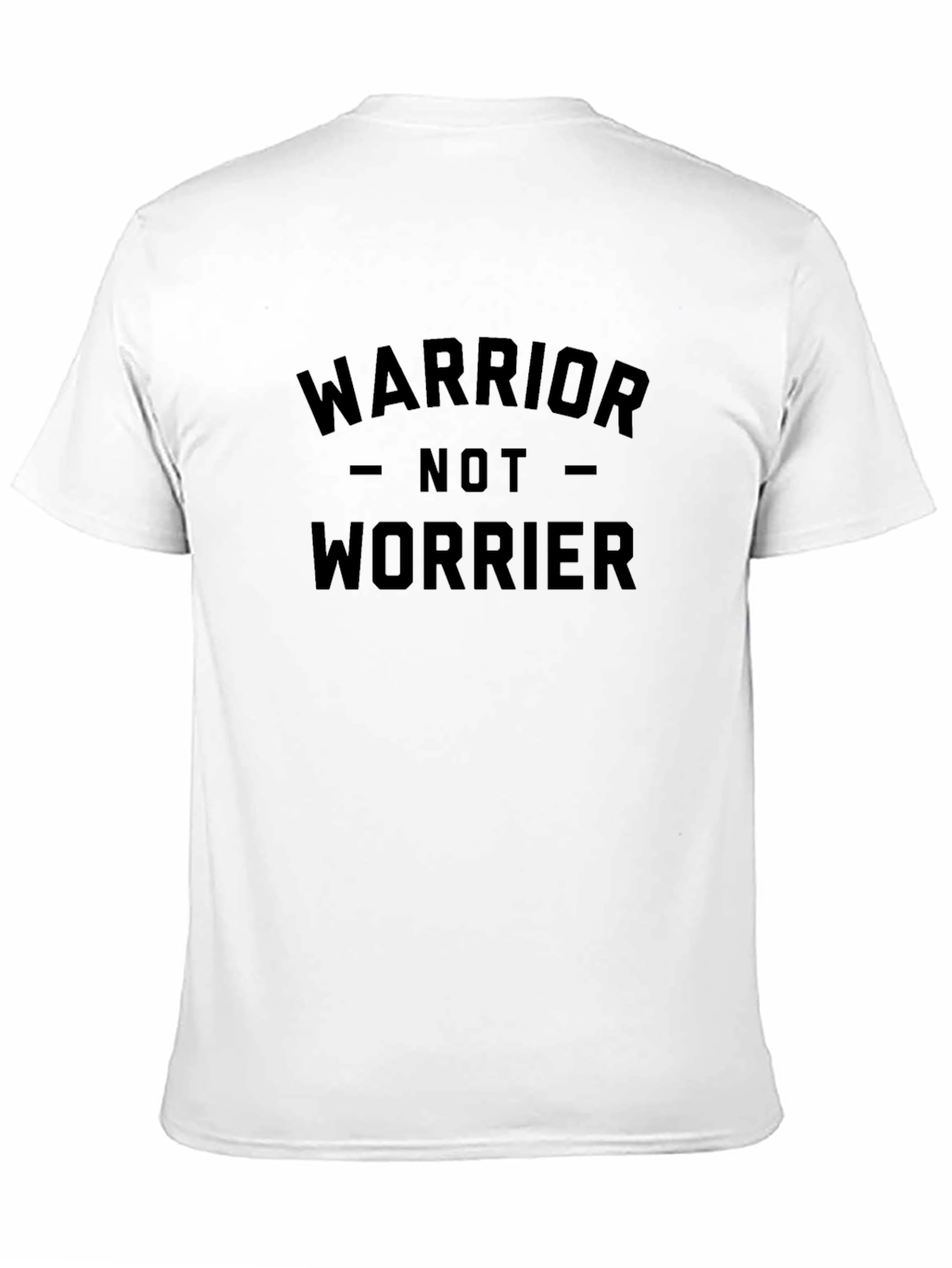 Black Warrior Not Worrier Black Graphic Tee view 11