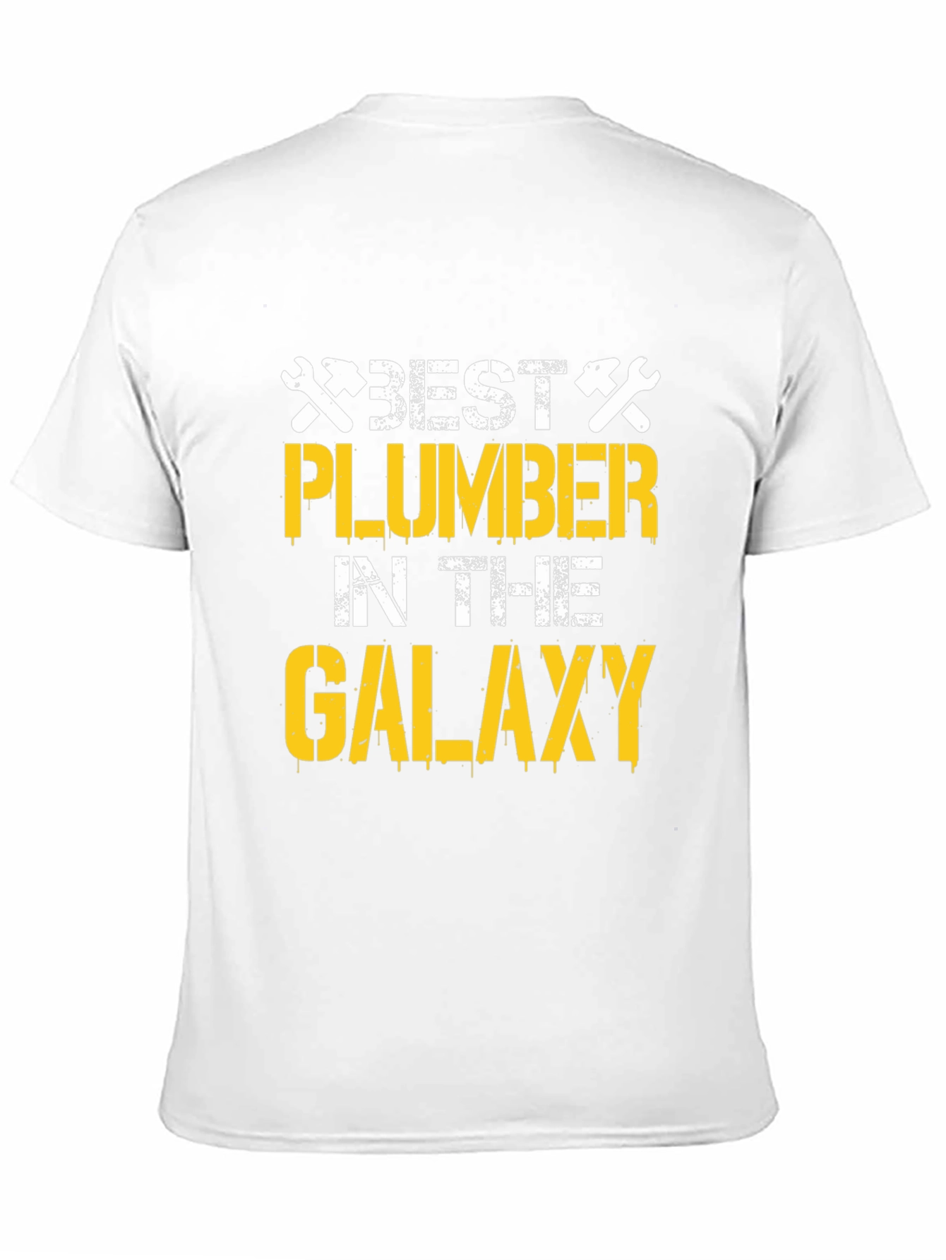 Black Best Plumber in the Galaxy T-Shirt - Cool Plumbing Gift view 11