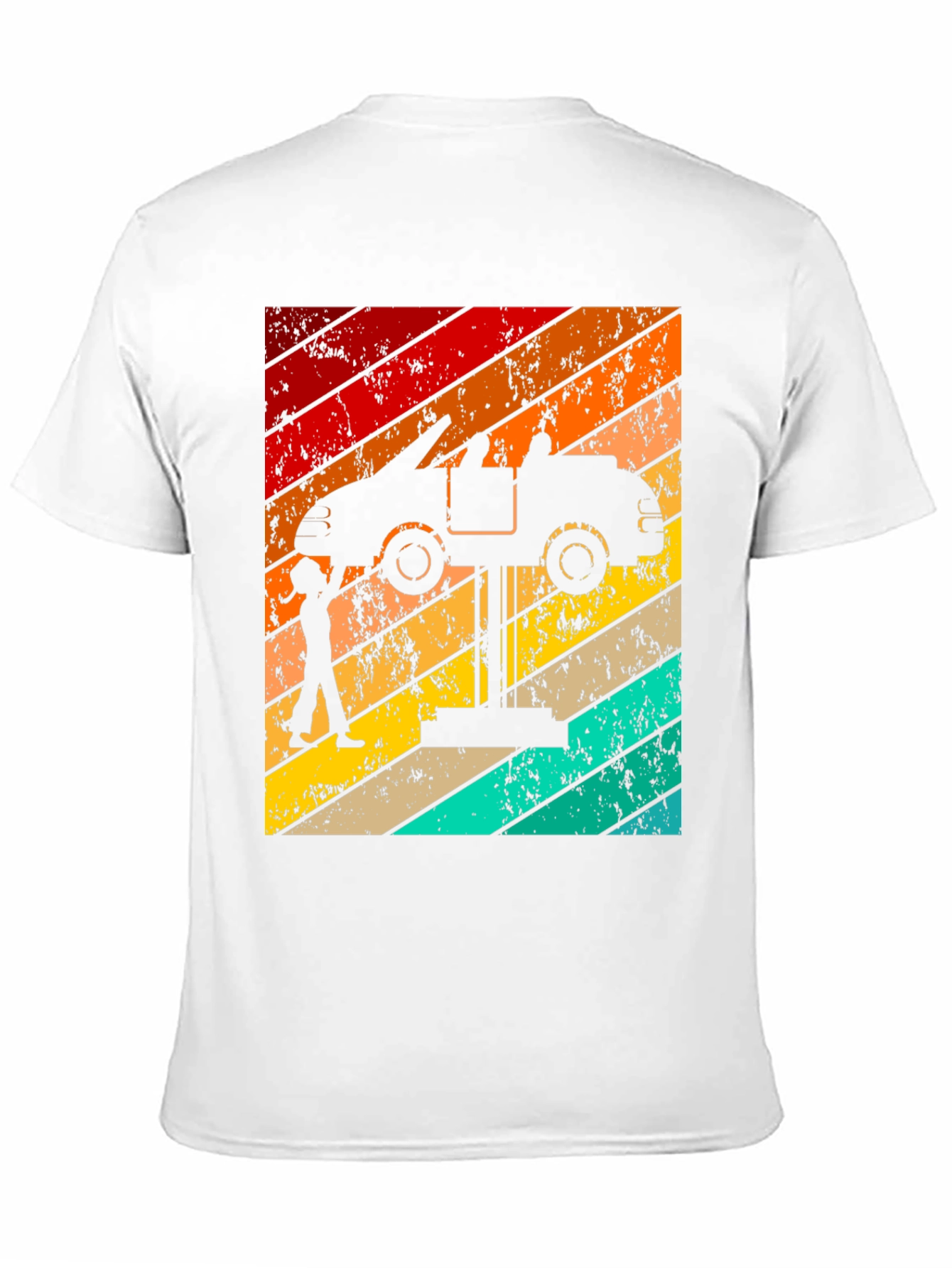 Black Retro Car Mechanic T-Shirt view 11