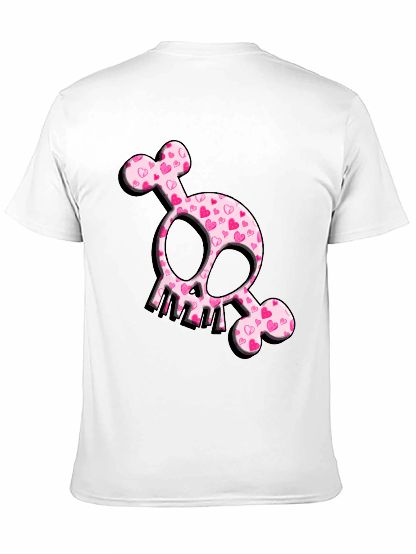 Black Heart Skull T-Shirt - Cute & Edgy Design view 11