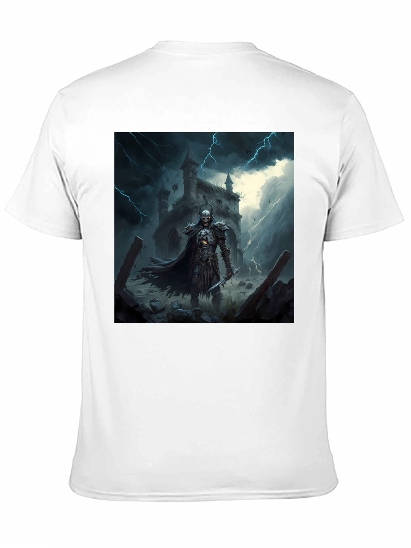 Black Grim Reaper T-Shirt: Haunting Gothic Design view 11