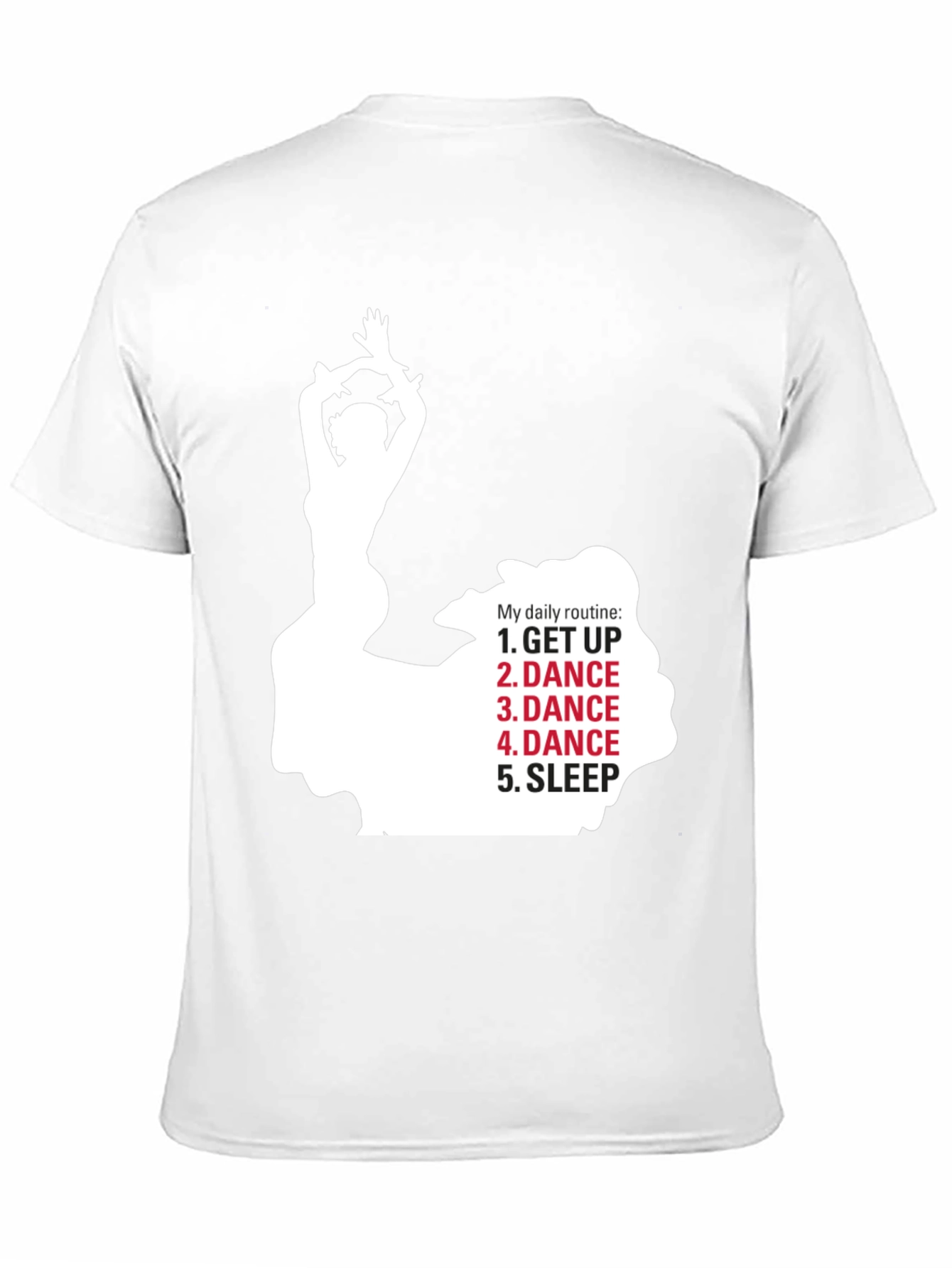 Black Dance Daily Routine T-Shirt - Dancer's Life view 11