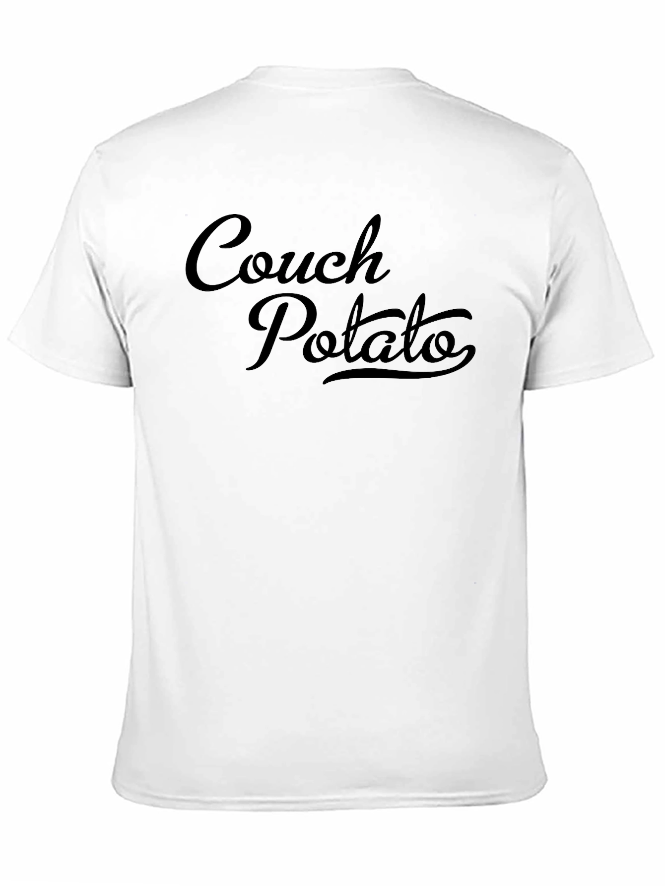 Black Couch Potato Graphic T-Shirt - Relaxed Style view 11