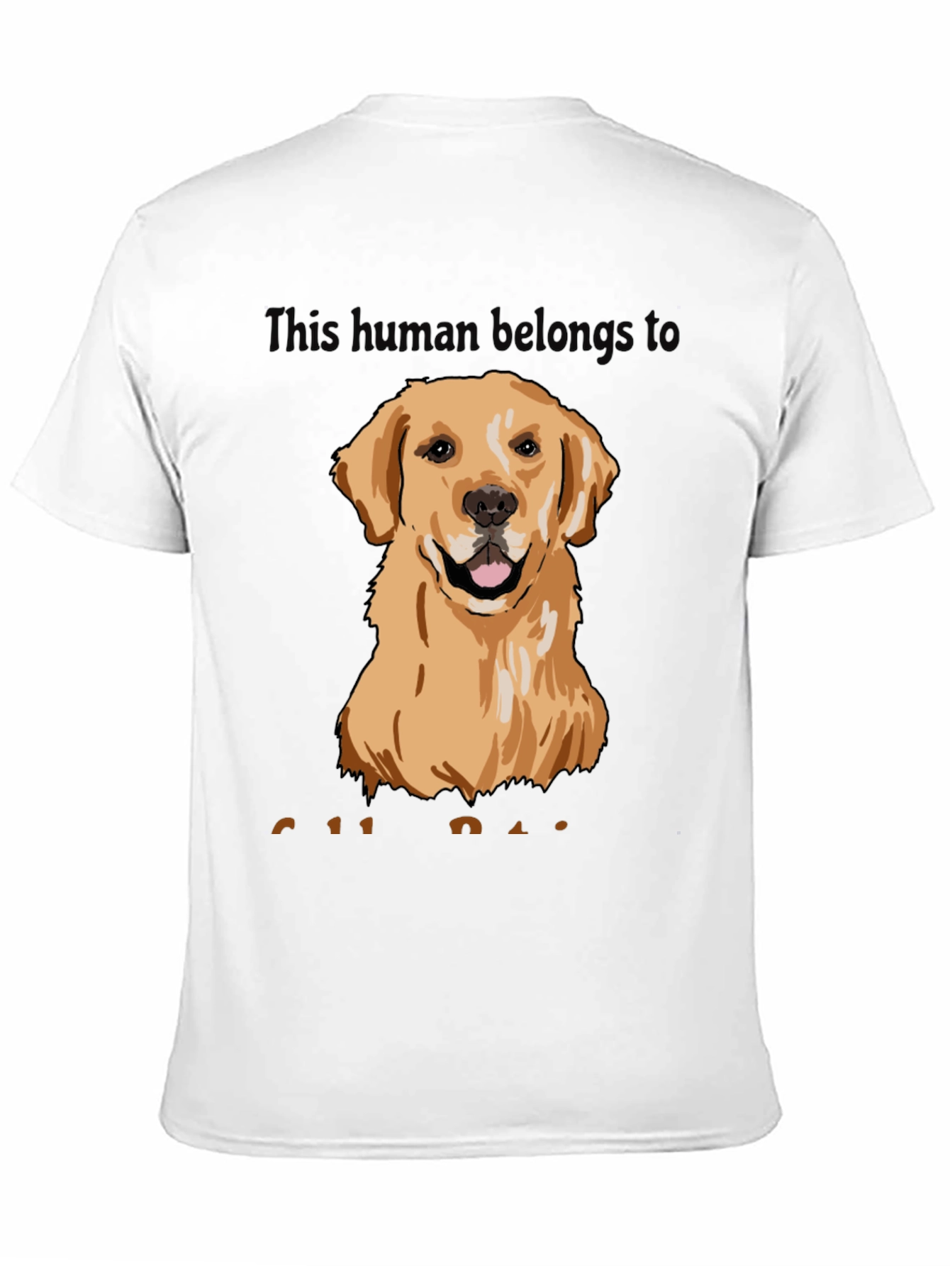 Black Golden Retriever Dog Lover T-Shirt view 11
