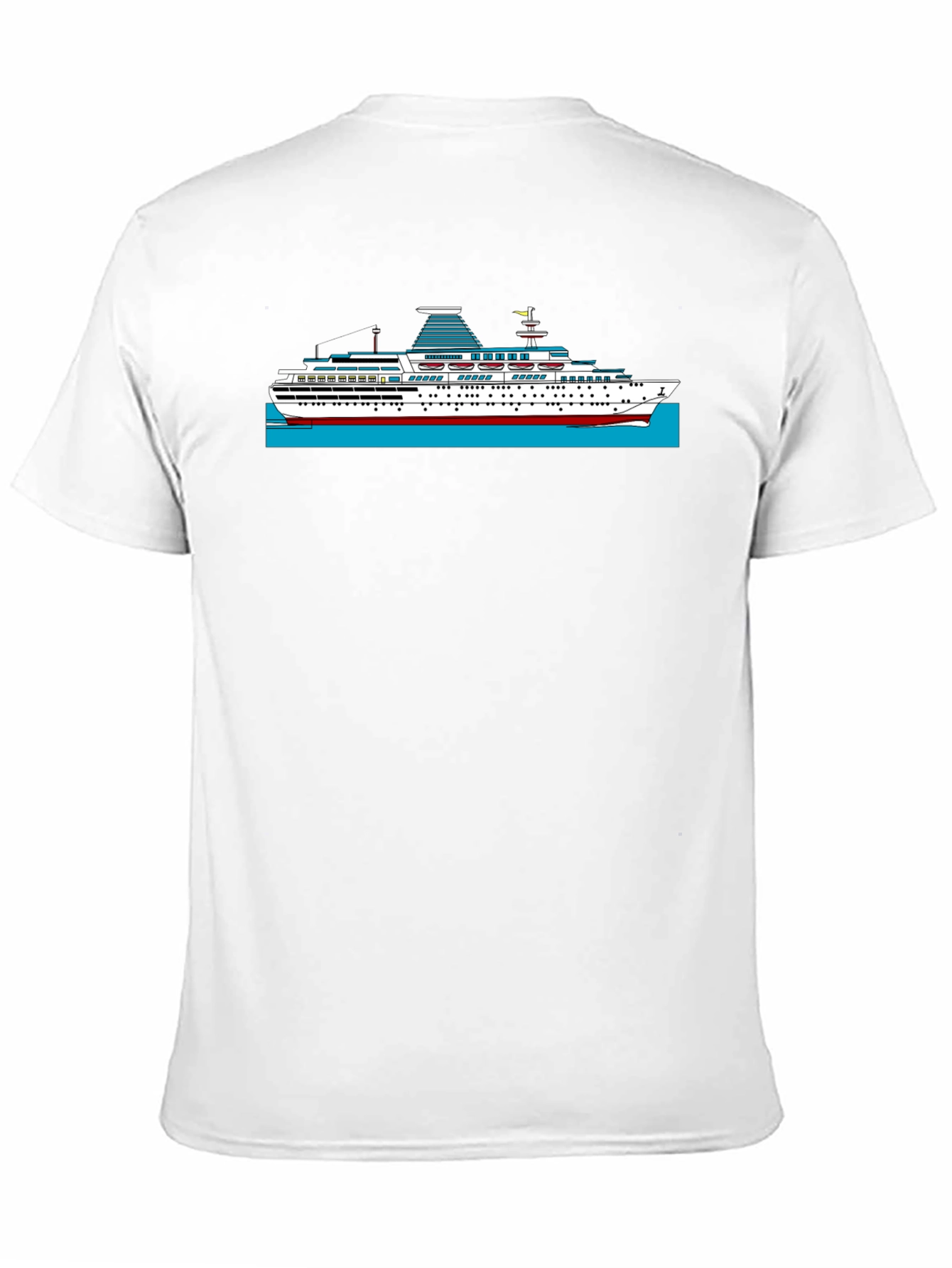 Black Cruise Ship Graphic T-Shirt - Black view 11