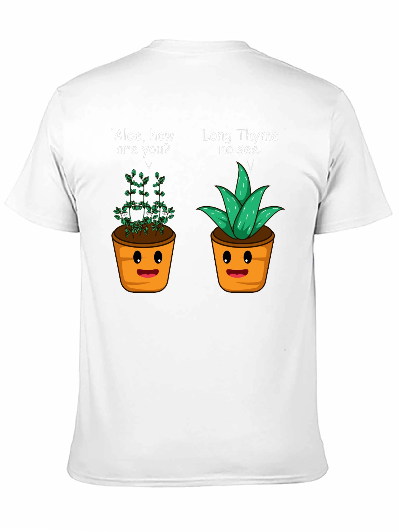 Black Funny Plant Puns T-Shirt - Aloe & Thyme Humor Tee view 11