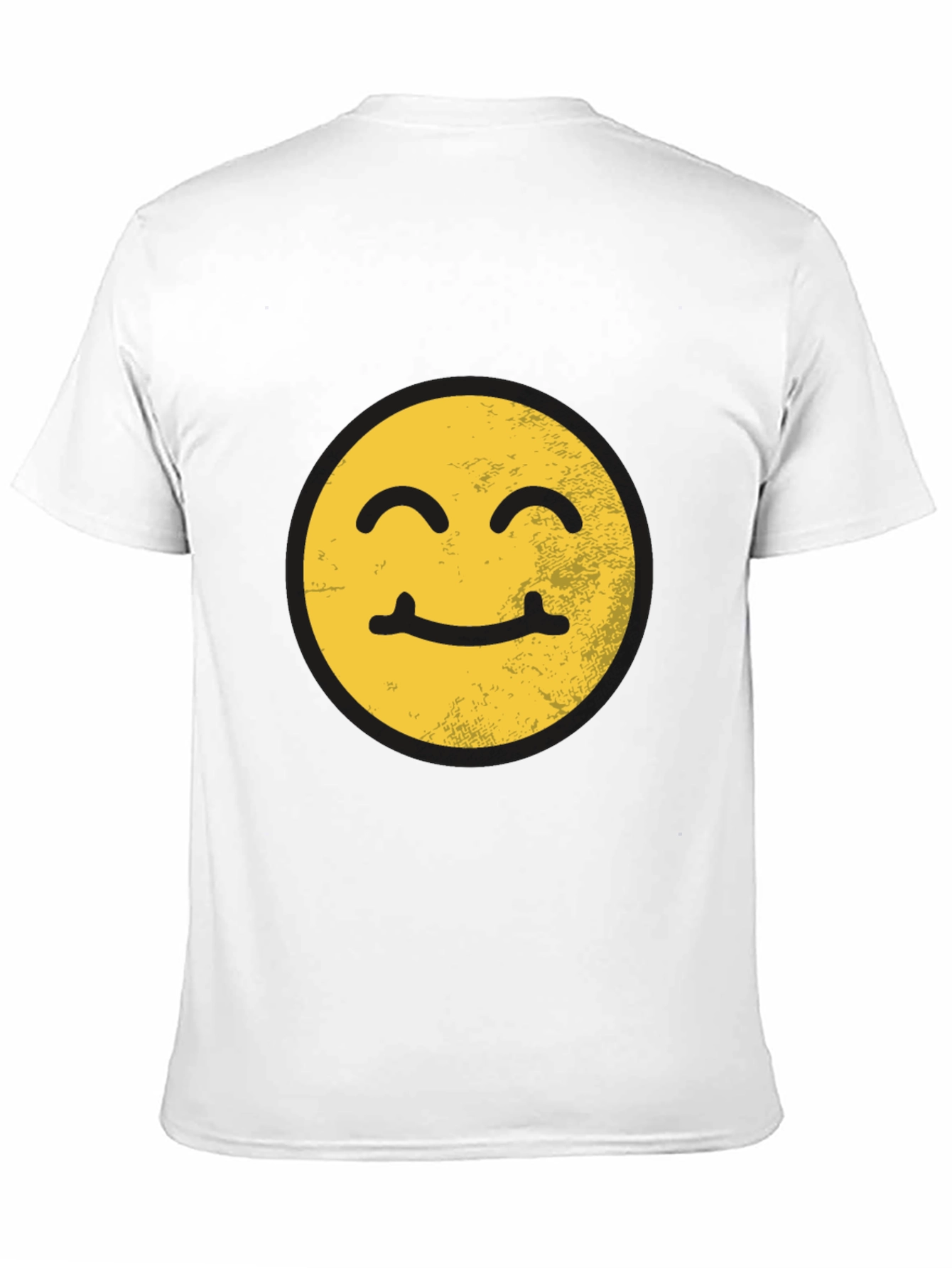 Black Smiling Face Graphic T-Shirt view 11