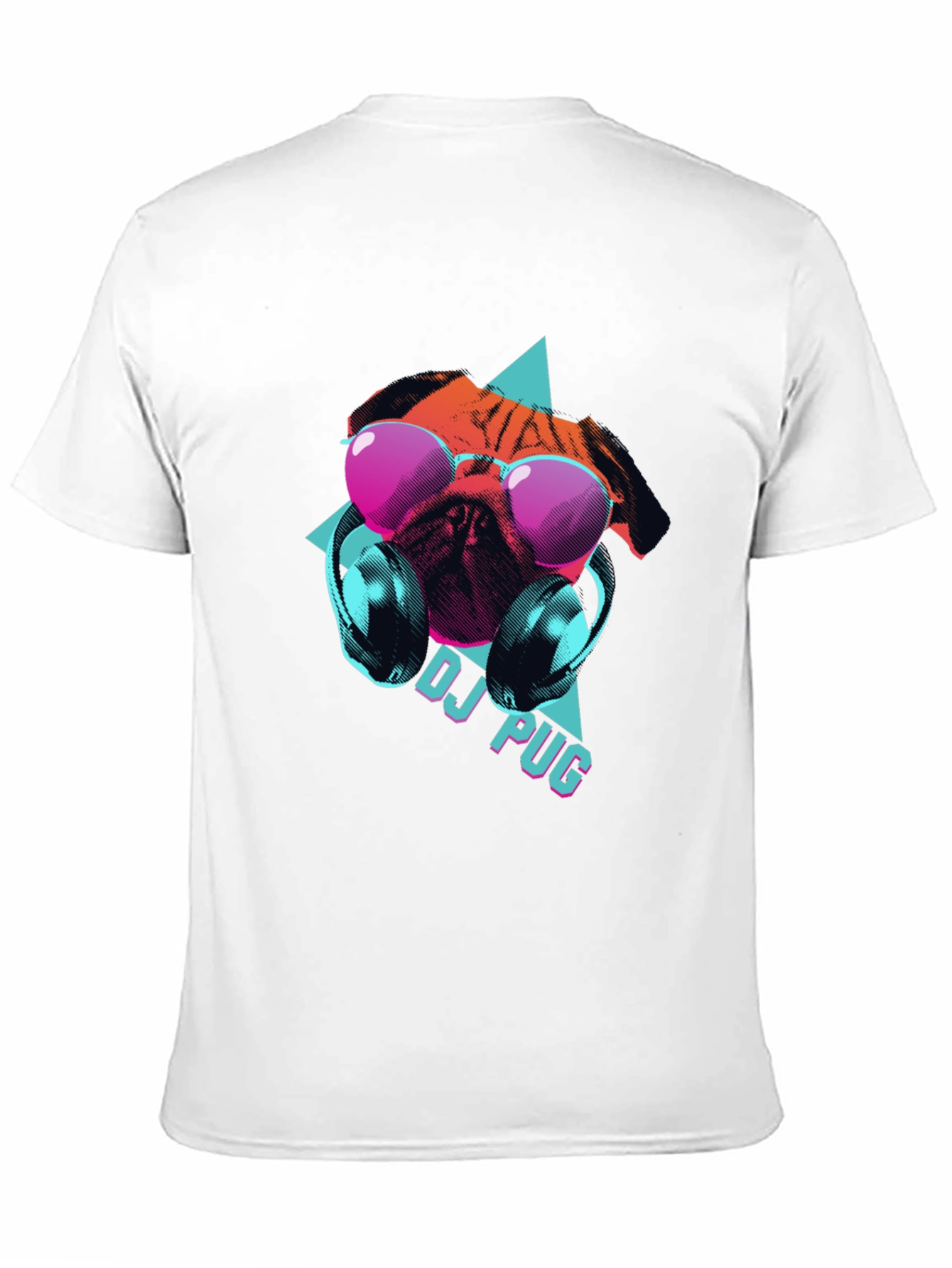 Black DJ Pug Graphic Tee - Cool Canine Style view 11