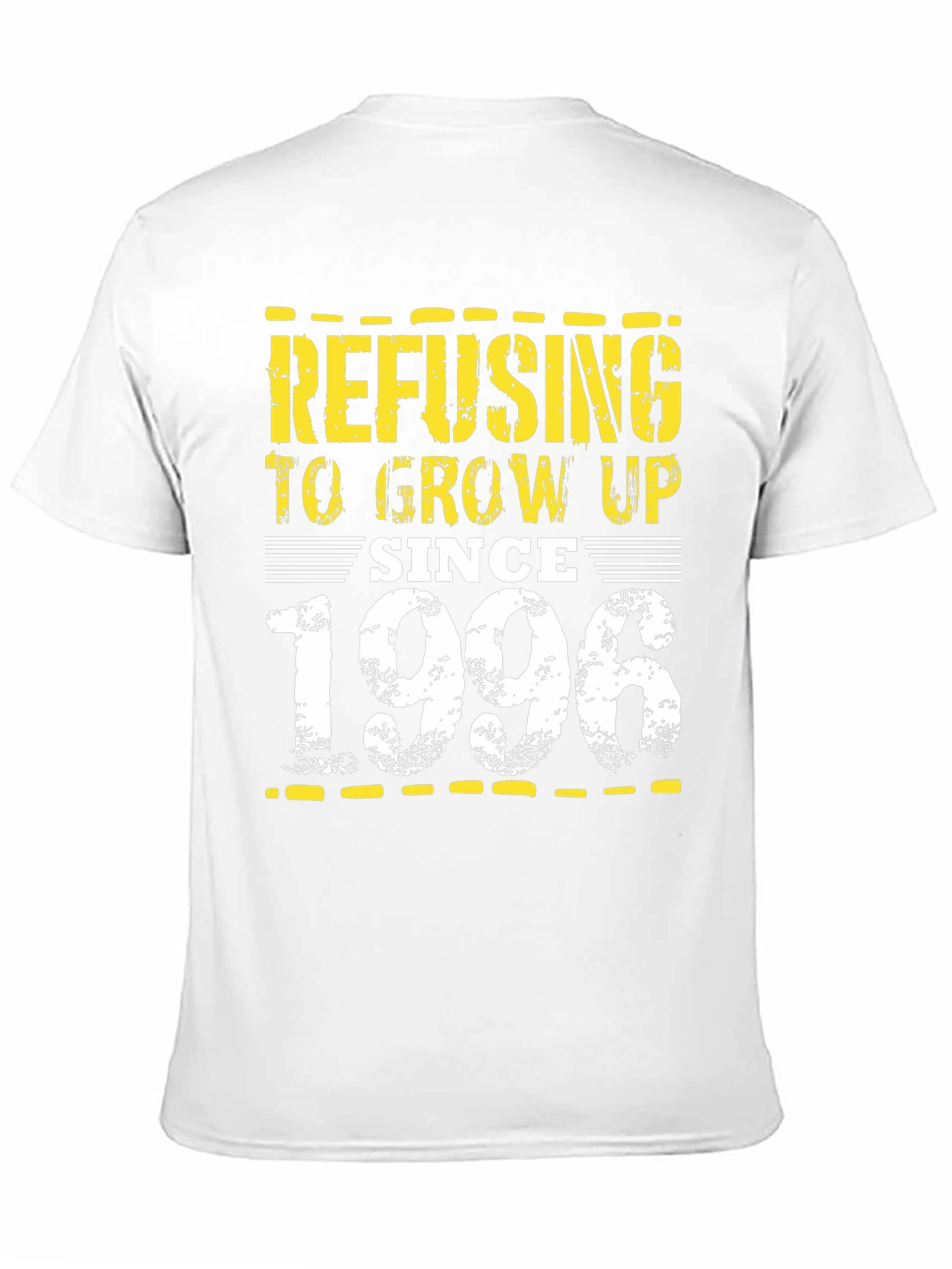 Black Refusing to Grow Up Since 1996 Black T-Shirt view 11
