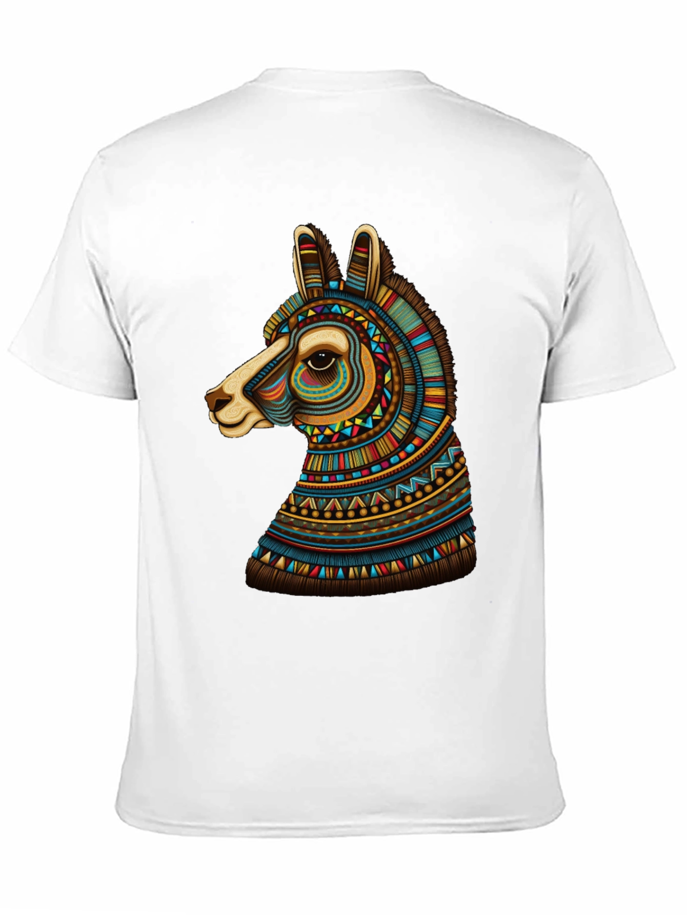 Black Llama Graphic Tee - Unique Tribal Design view 11