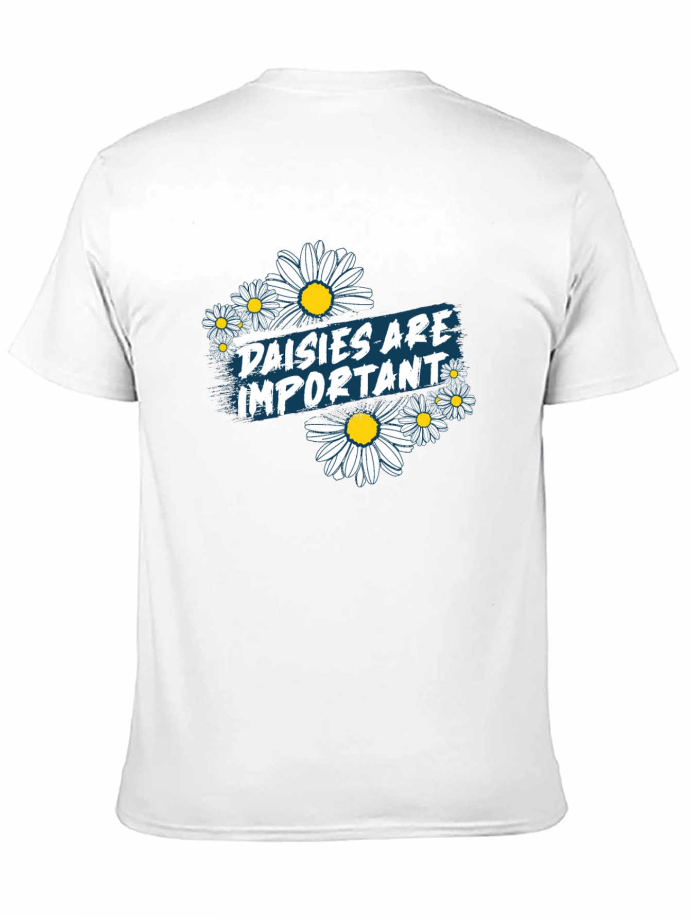 Black Daisies are Important Black Graphic Tee view 11