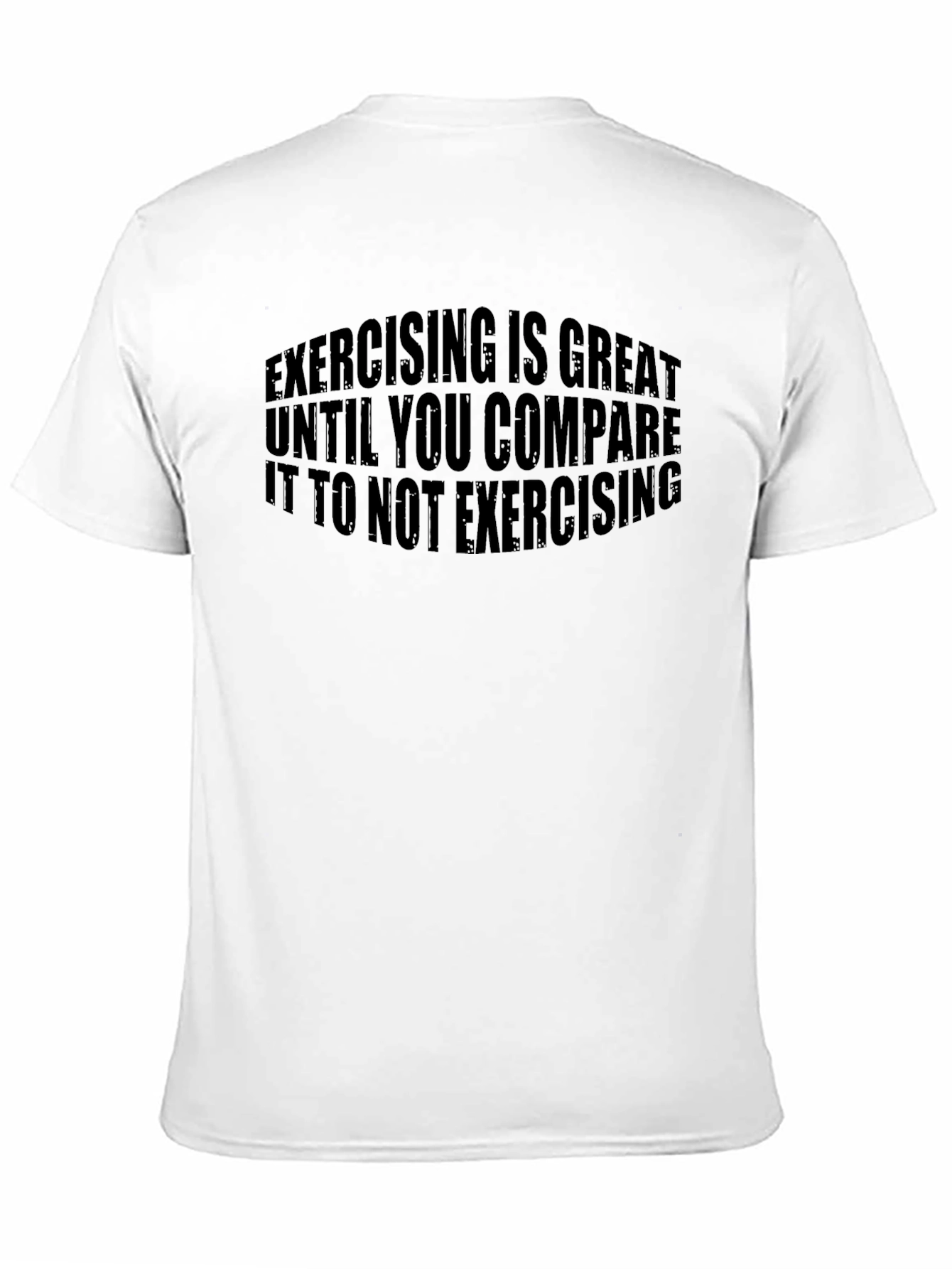 Black Funny Exercise T-Shirt: Exercising is Great view 11
