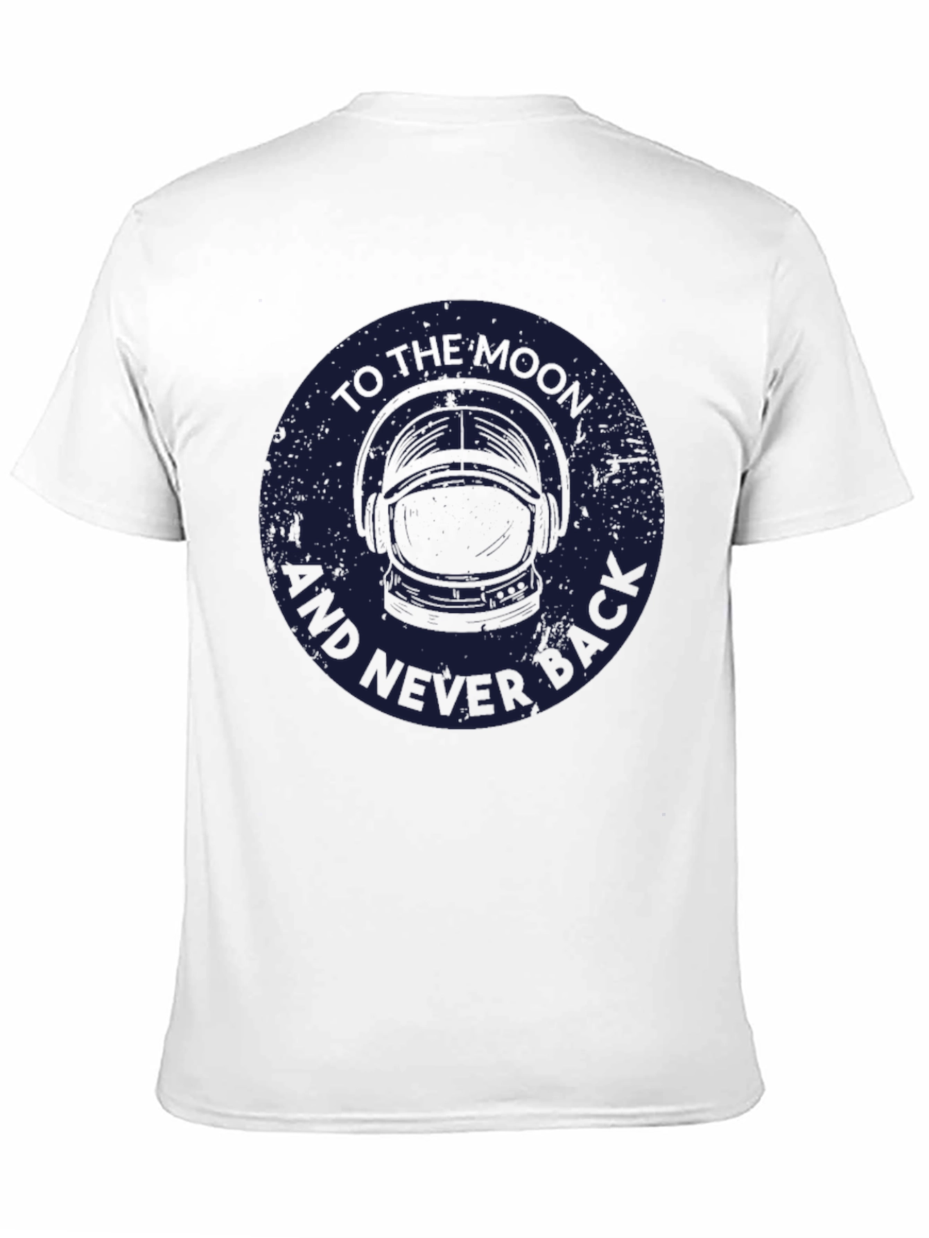 Black To the Moon and Never Back T-Shirt view 11