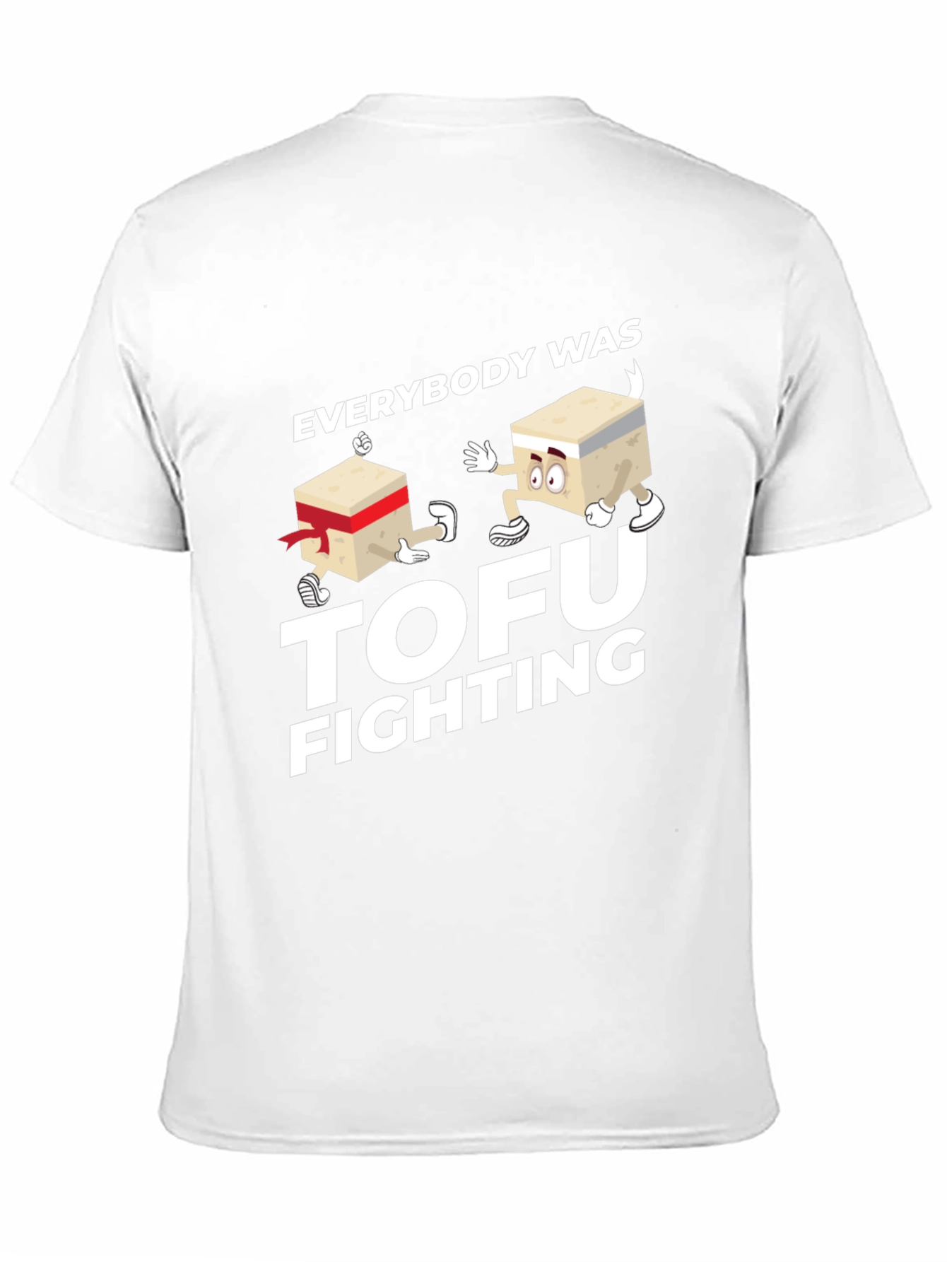 Black Everybody Was Tofu Fighting Graphic Tee view 11