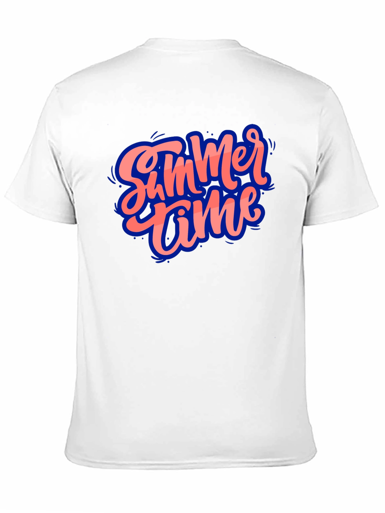 Black Summer Time Graphic Black T-Shirt view 11