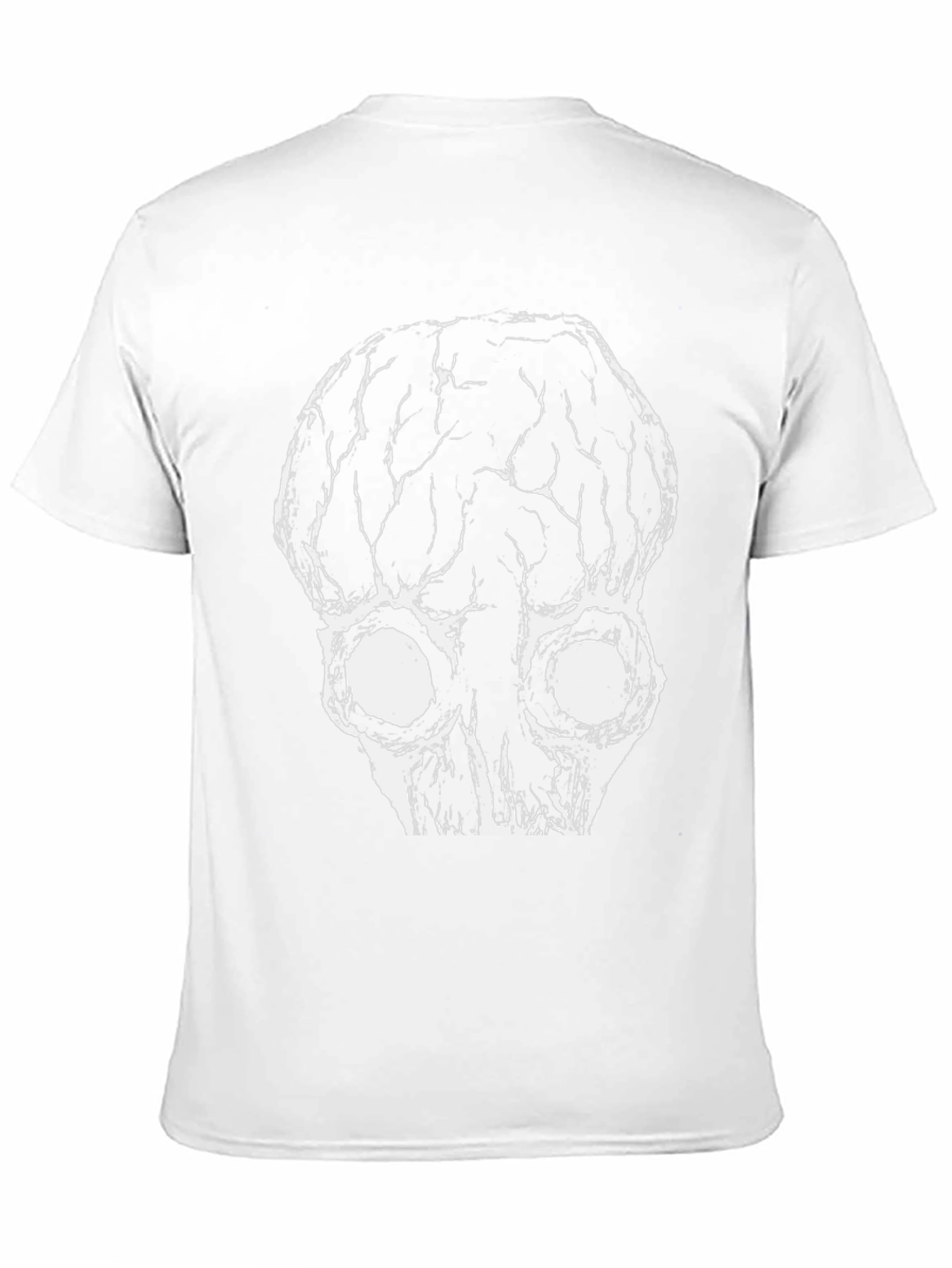 Black Skull Graphic Print Black Tee view 11