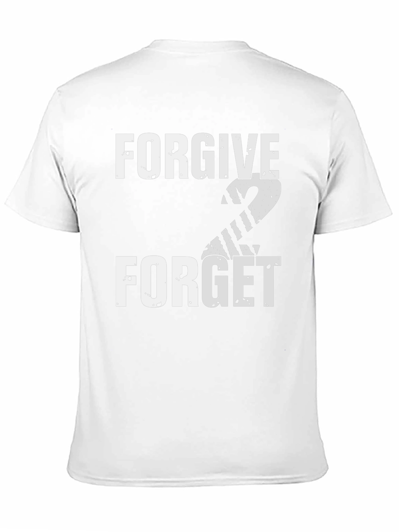 Black Forgive 2 Forget Graphic Tee - Black Casual T-Shirt view 11