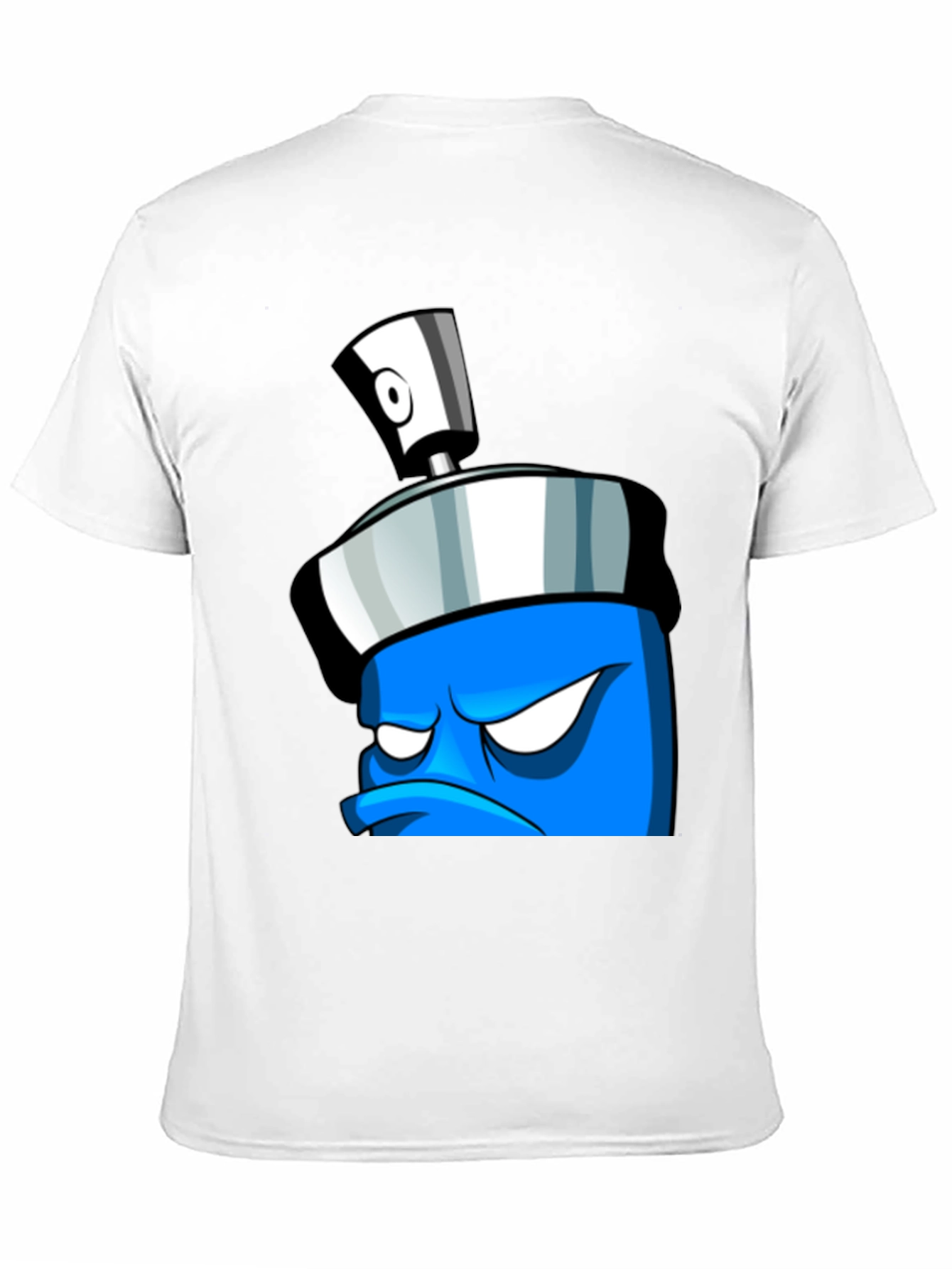 Black Angry Spray Can Graphic Tee - Black view 11