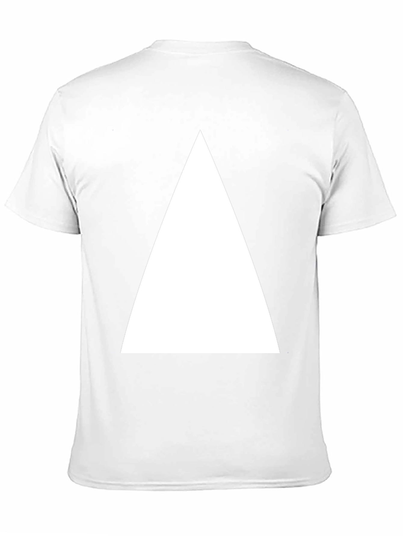 Black Black T-Shirt with White Triangle view 11
