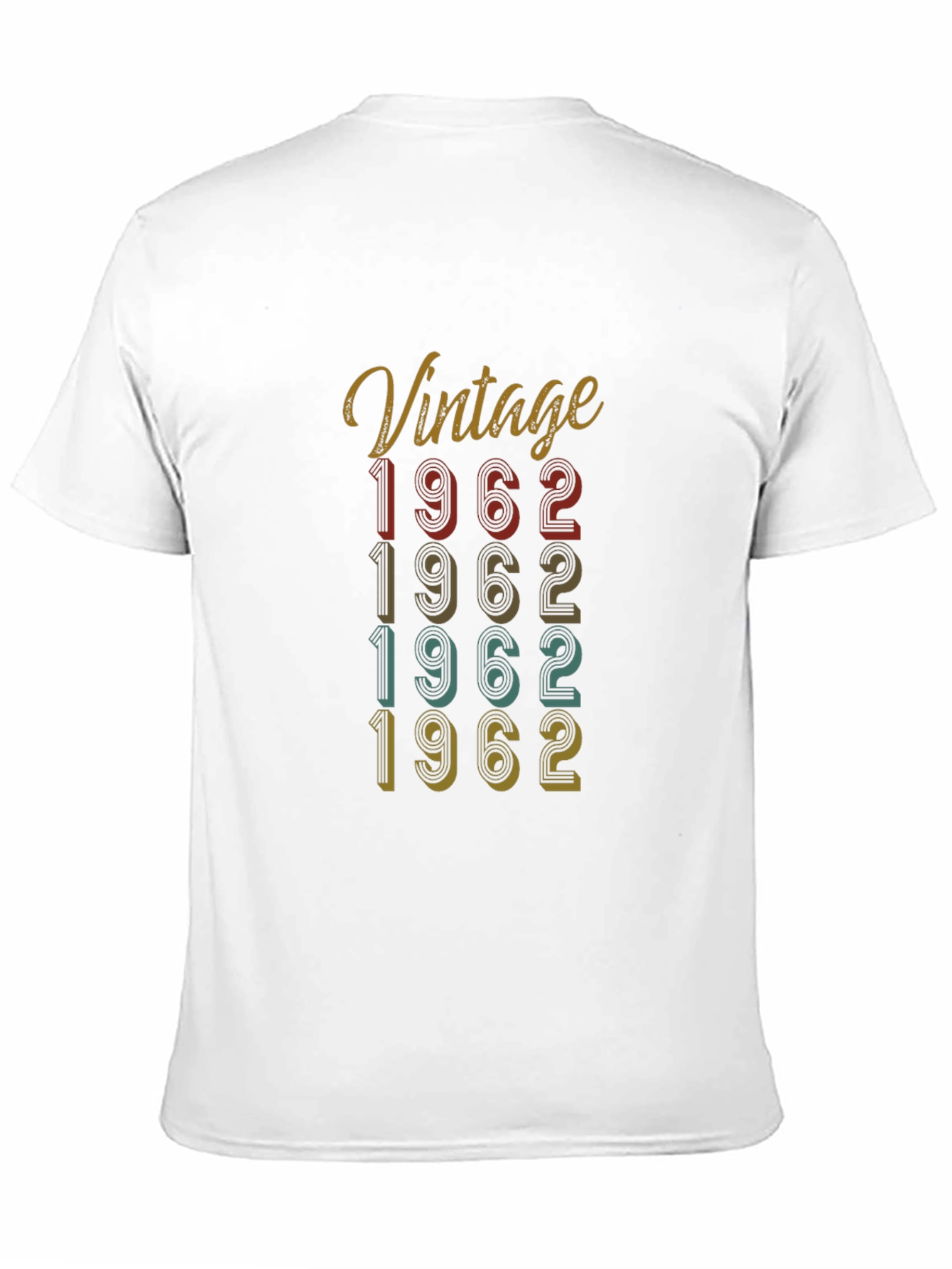 Black Vintage 1962 Birthday T-Shirt view 11