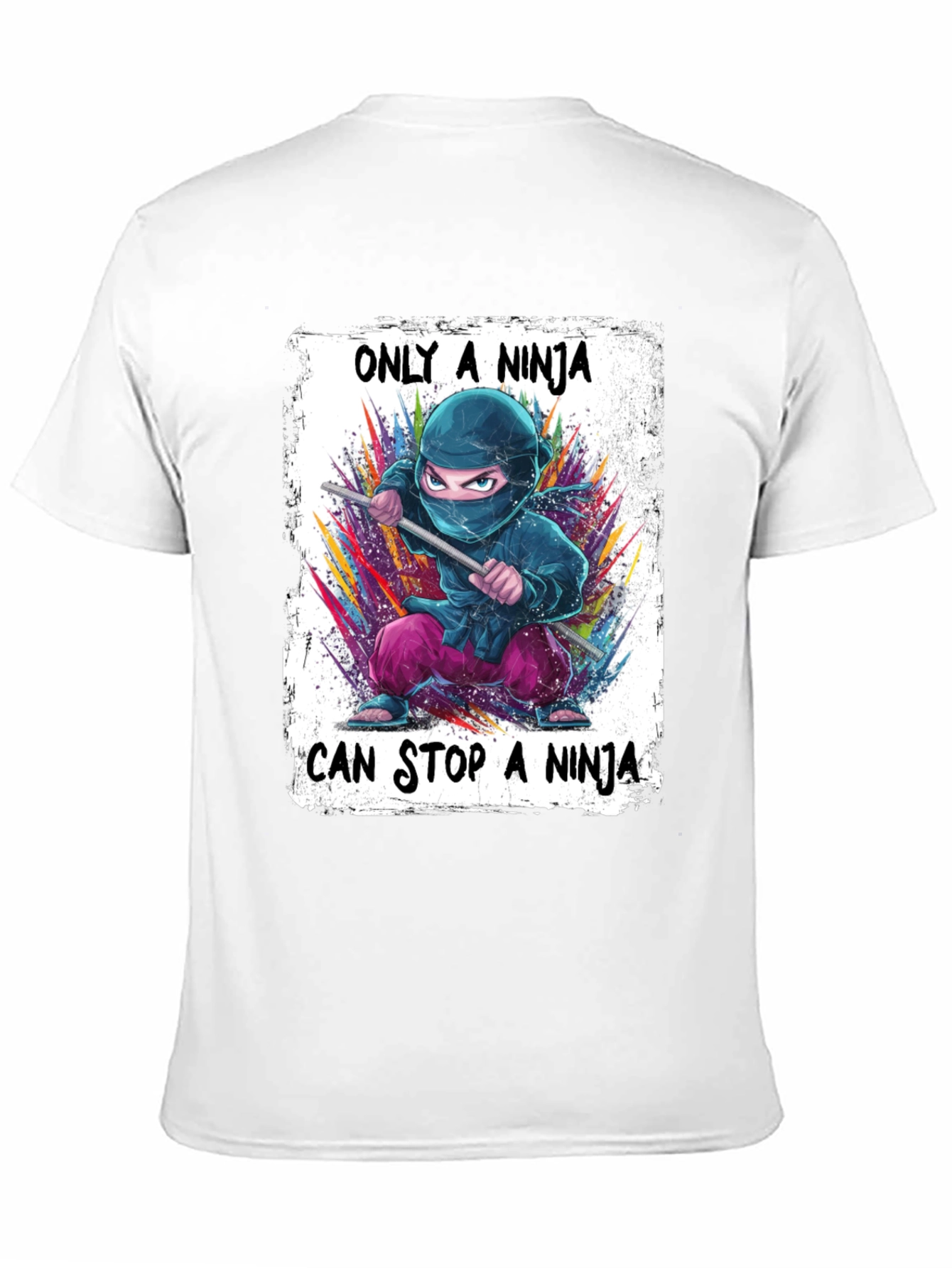 Black Ninja Graphic T-Shirt view 11