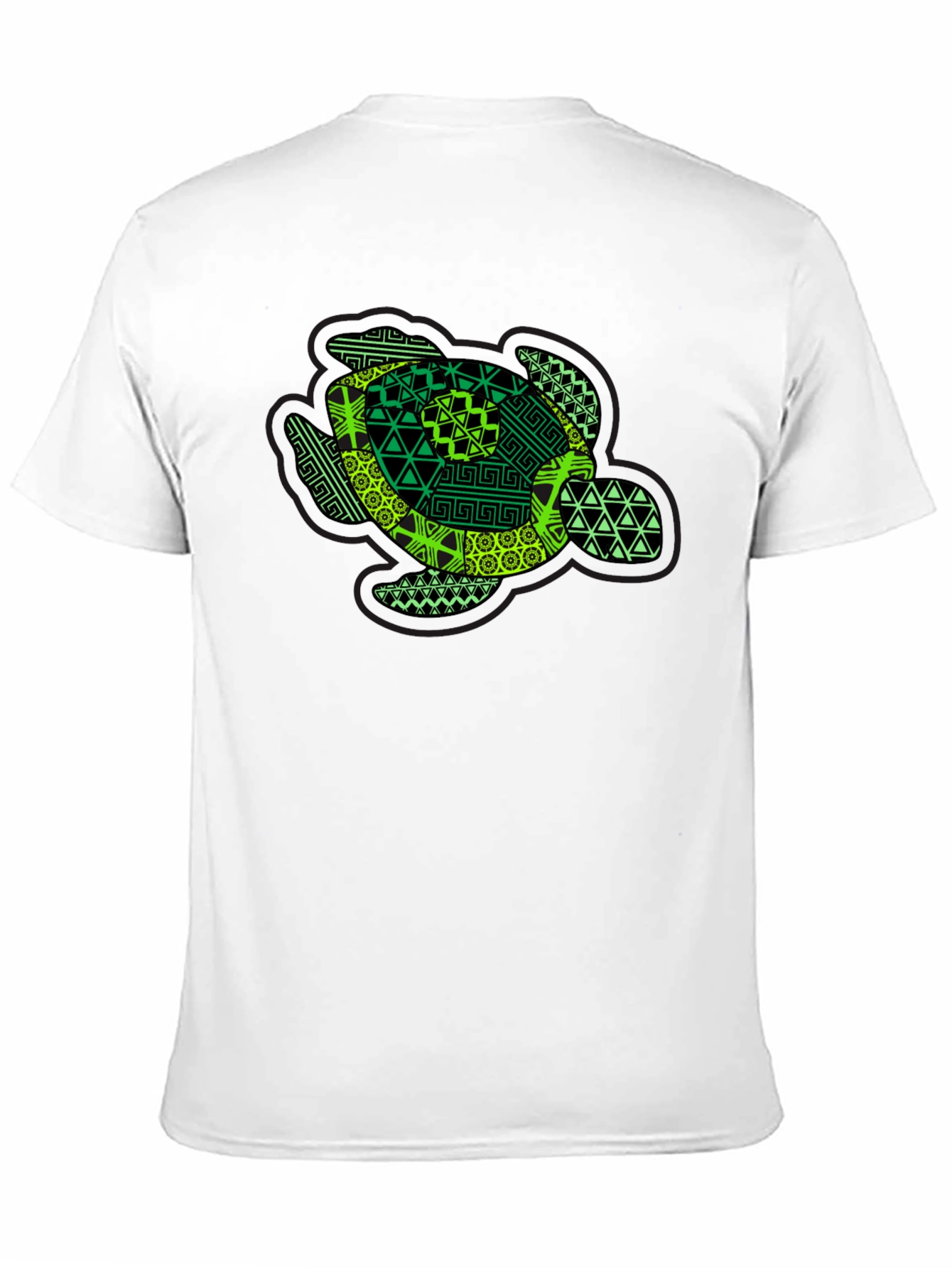 Black Turtle Graphic Black T-Shirt view 11