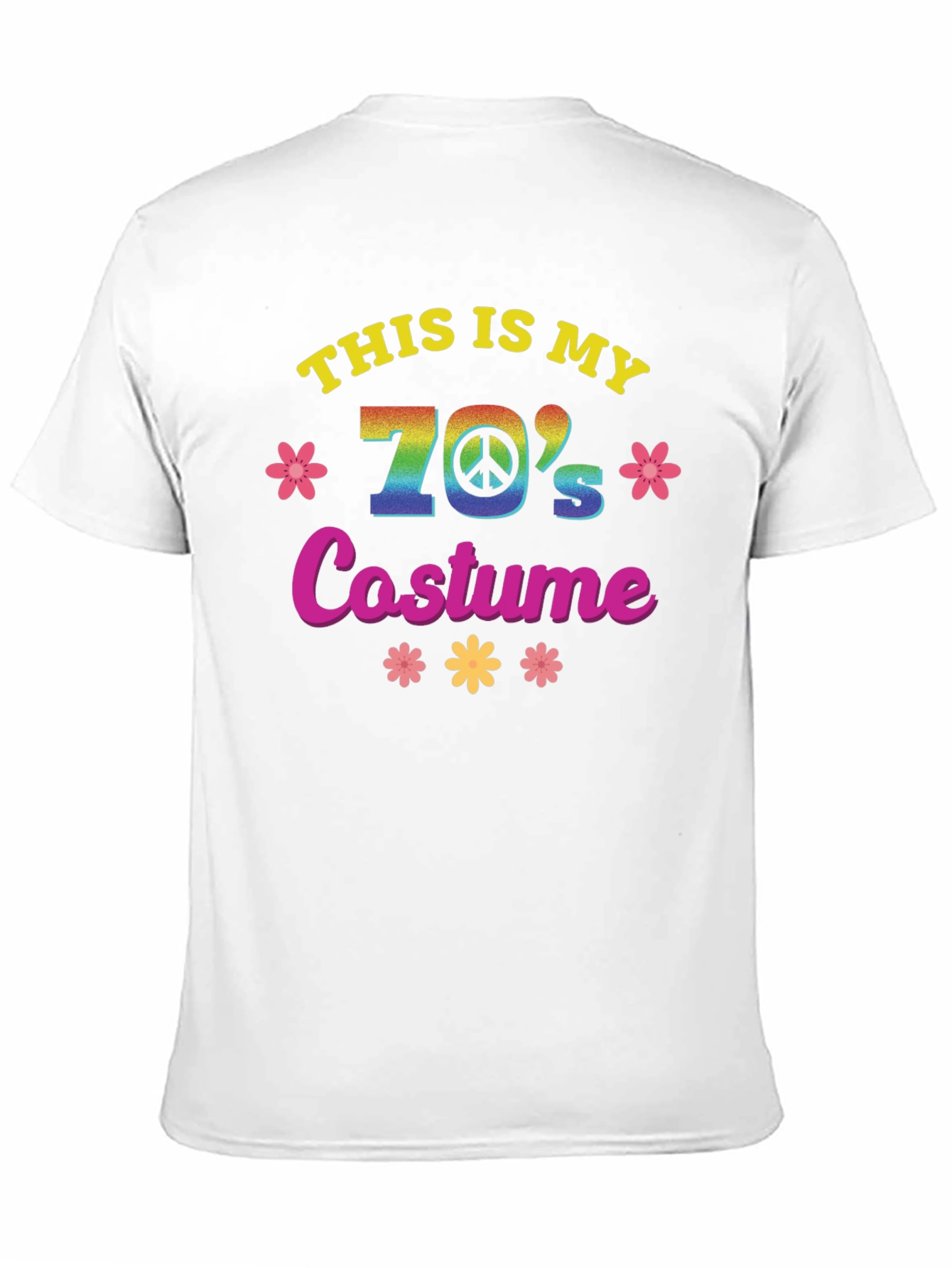 Black Retro 70's Costume T-Shirt view 11