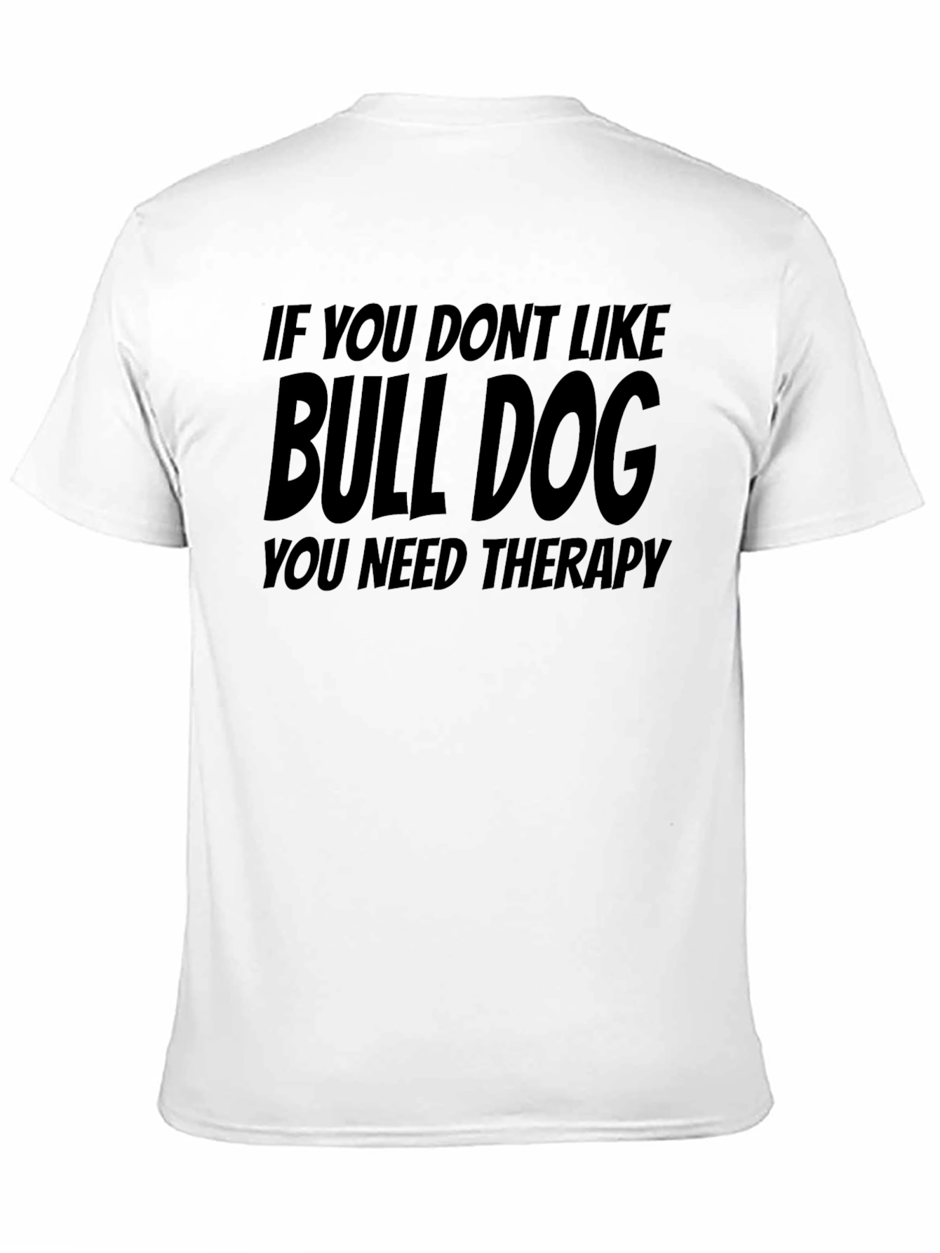 Black Bulldog Therapy Black Graphic T-Shirt view 11