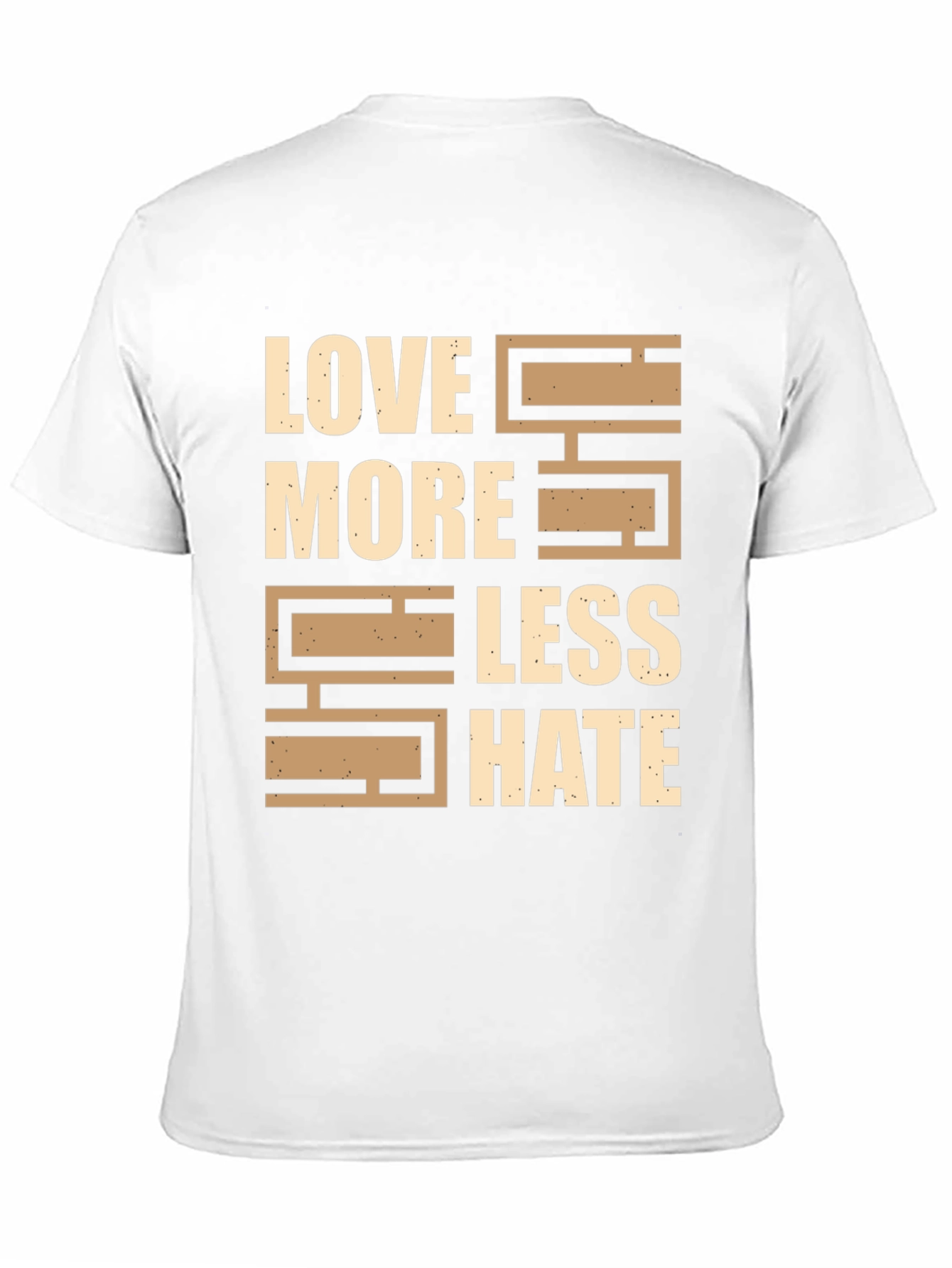 Black Love More Less Hate Graphic T-Shirt view 11