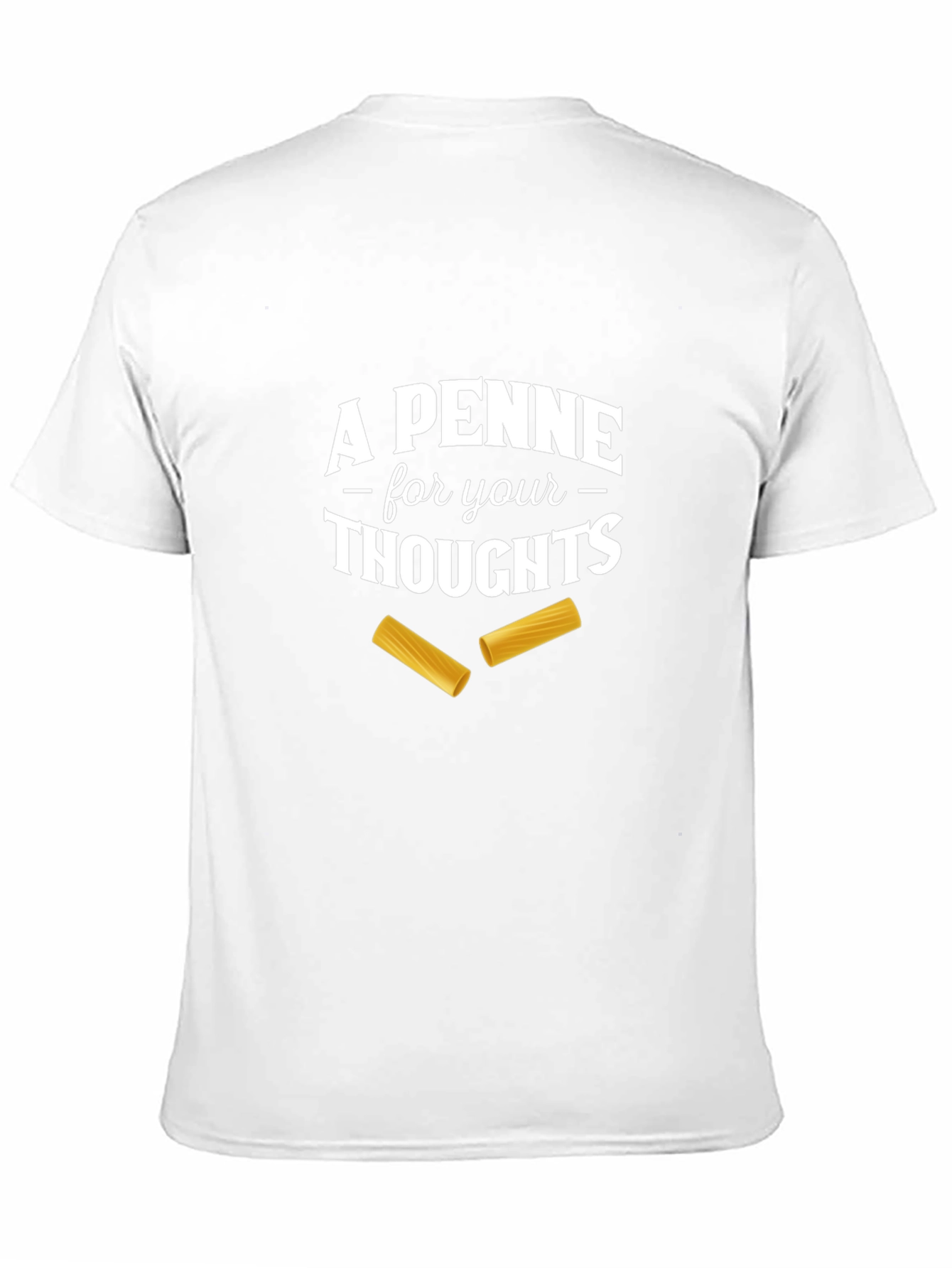 Black A Penne For Your Thoughts T-Shirt view 11