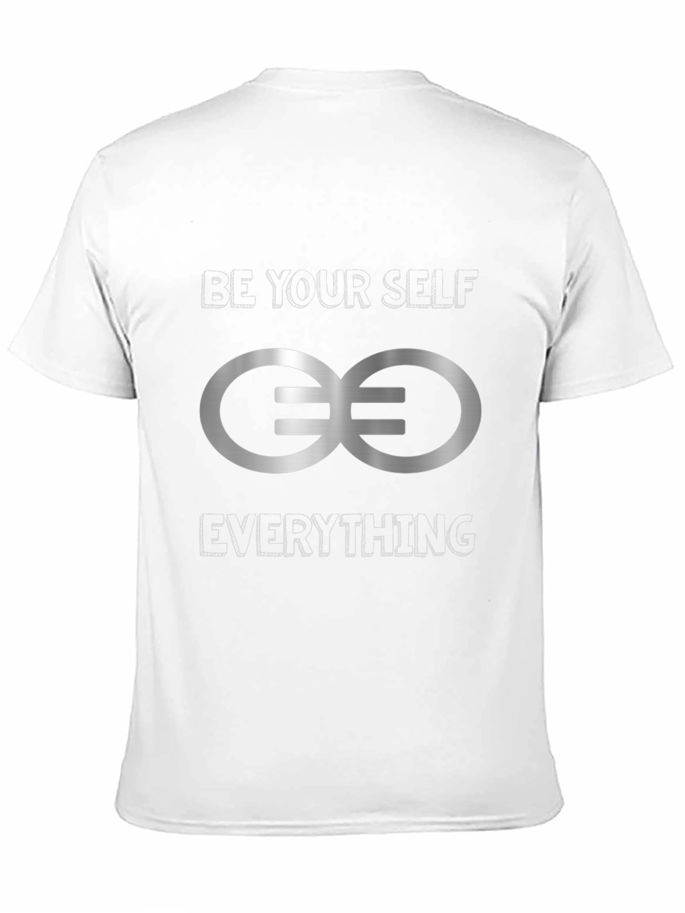 Black Be Yourself T-Shirt with Infinity Symbol view 11